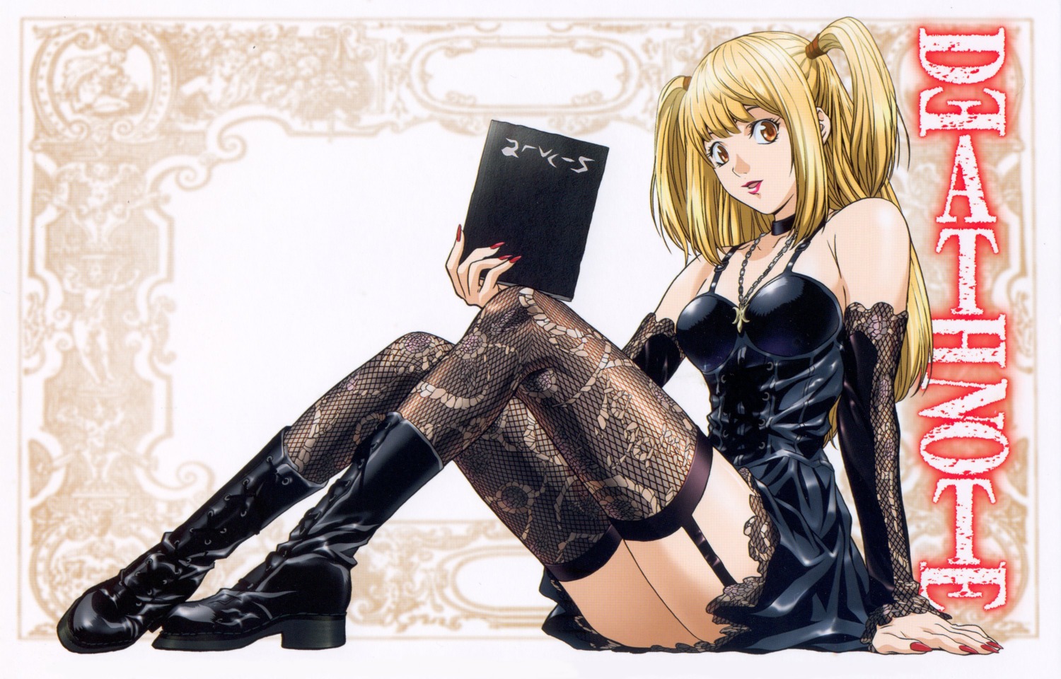 amane_misa death_note gothic_lolita lolita_fashion screening stockings thighhighs