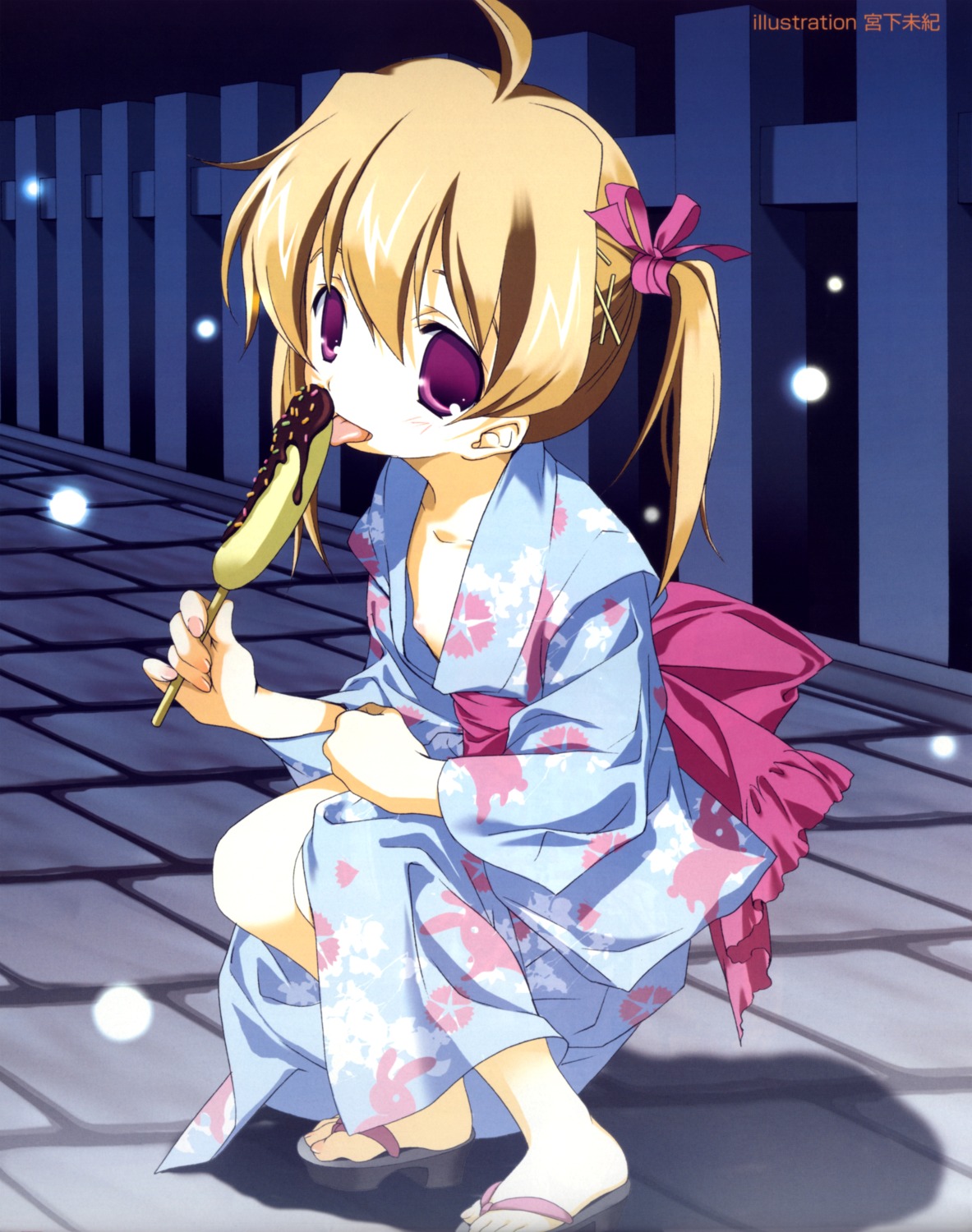 feet loli miyashita_miki nipples open_shirt yukata