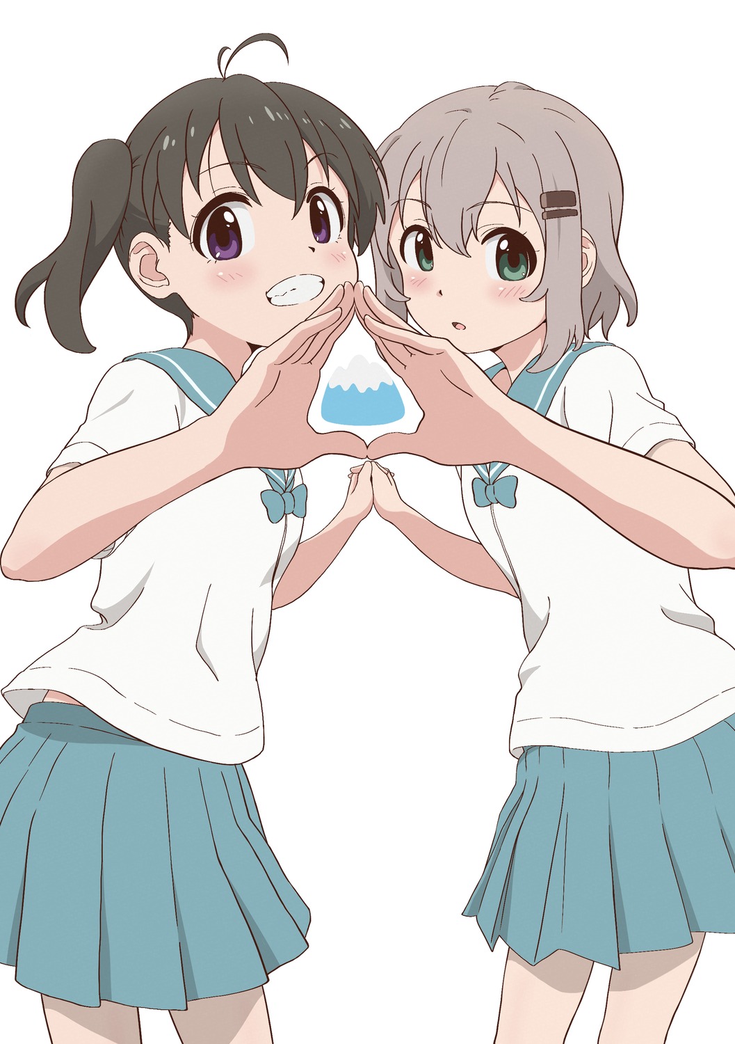 yukimura aoi and kuraue hinata (yama no susume) drawn by