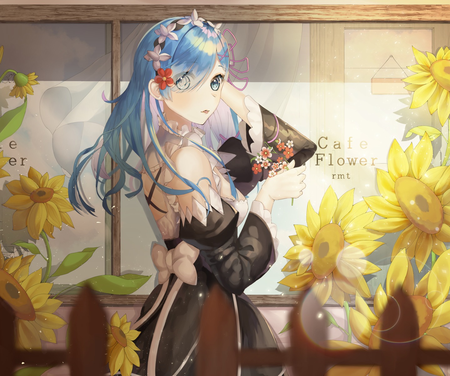 maid re_zero_kara_hajimeru_isekai_seikatsu rem_(re_zero) yulmung_ym