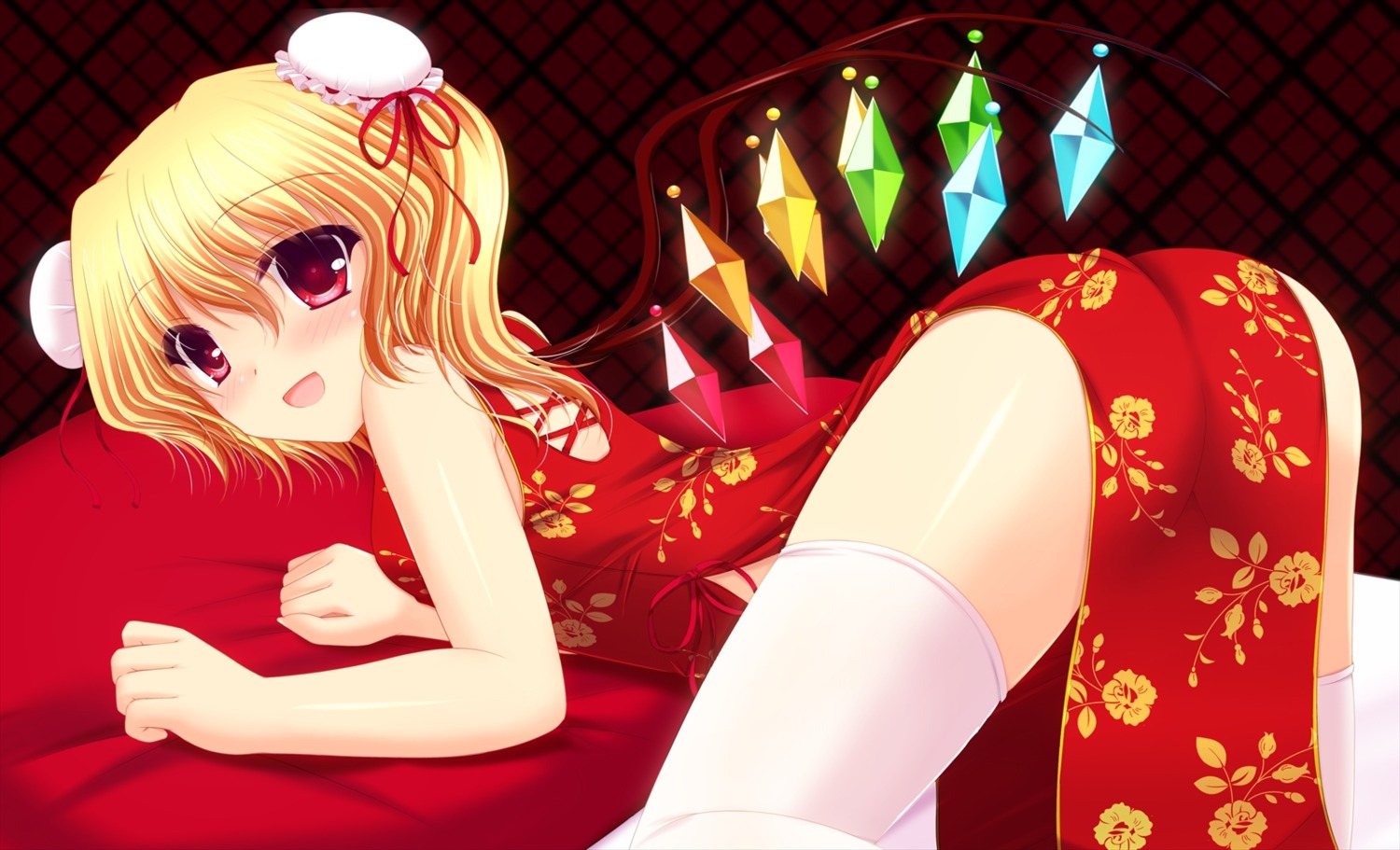 chinadress flandre_scarlet shimotsuki_keisuke thighhighs touhou