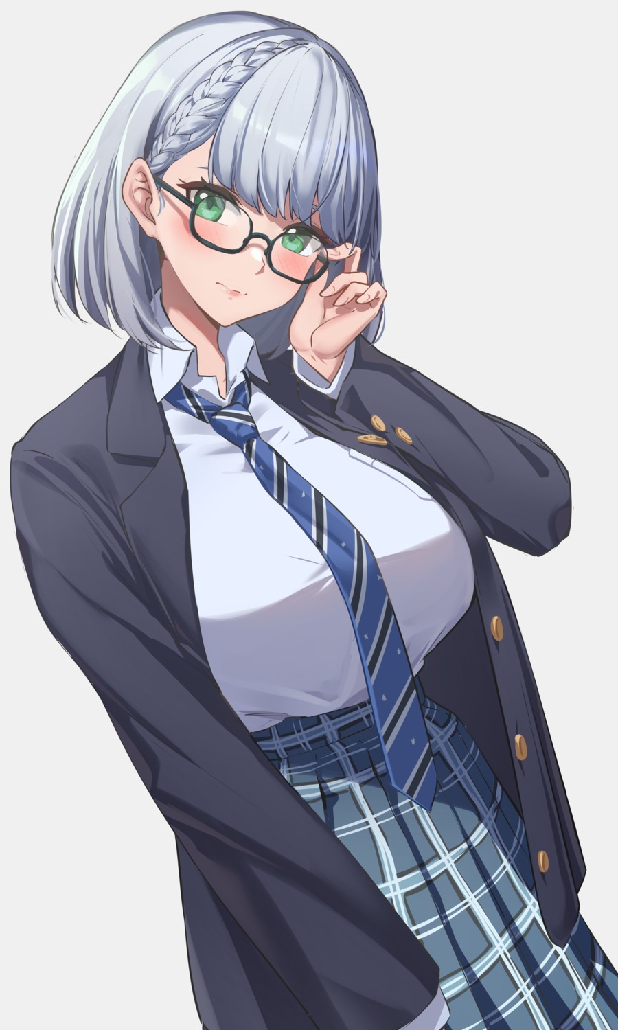 hololive megane reulem seifuku shirogane_noel