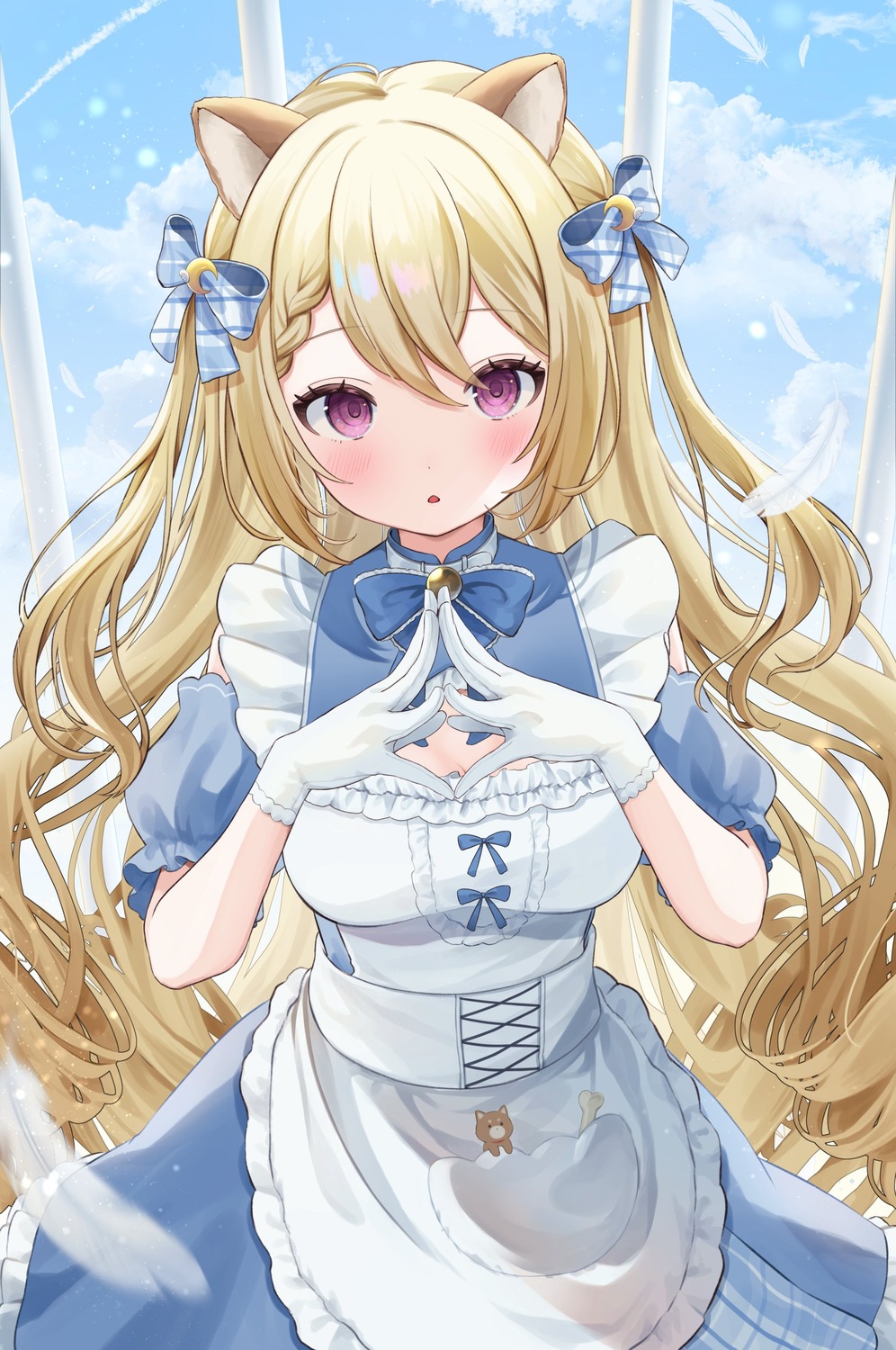 animal_ears gomamiso_(gomagoma_bba) indie_virtual_youtuber inumimi maid tukishiba_kobato