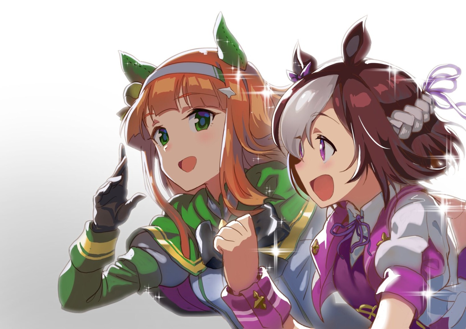 andou_chikanori animal_ears seifuku silence_suzuka_(umamusume) special_week_(umamusume) uma_musume_pretty_derby