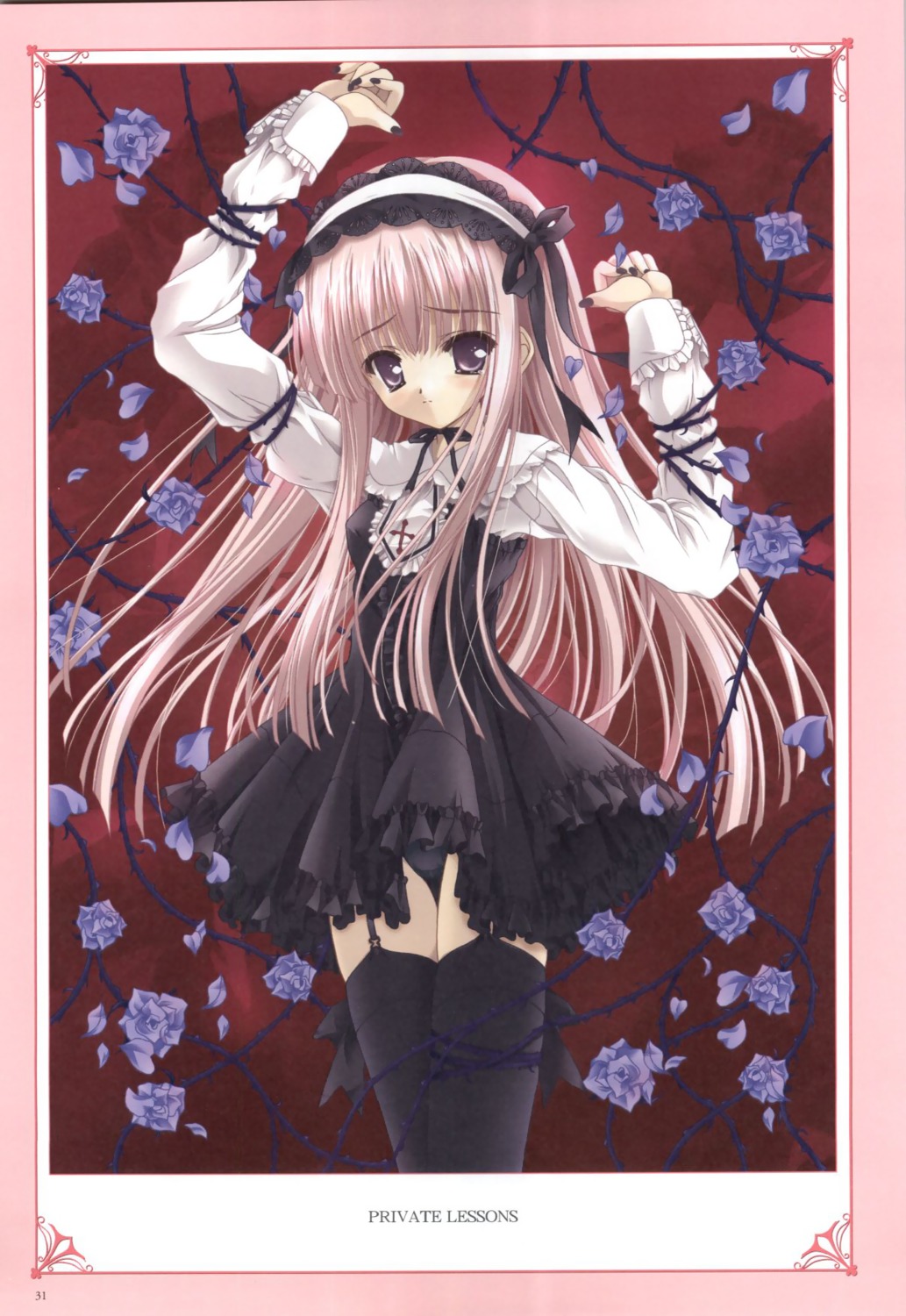 lolita_fashion pantsu ruby_rose_(tinkle) stockings thighhighs tinkle