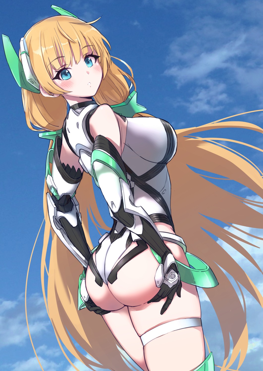 angela_balzac ass garter leotard pizzasi rakuen_tsuihou