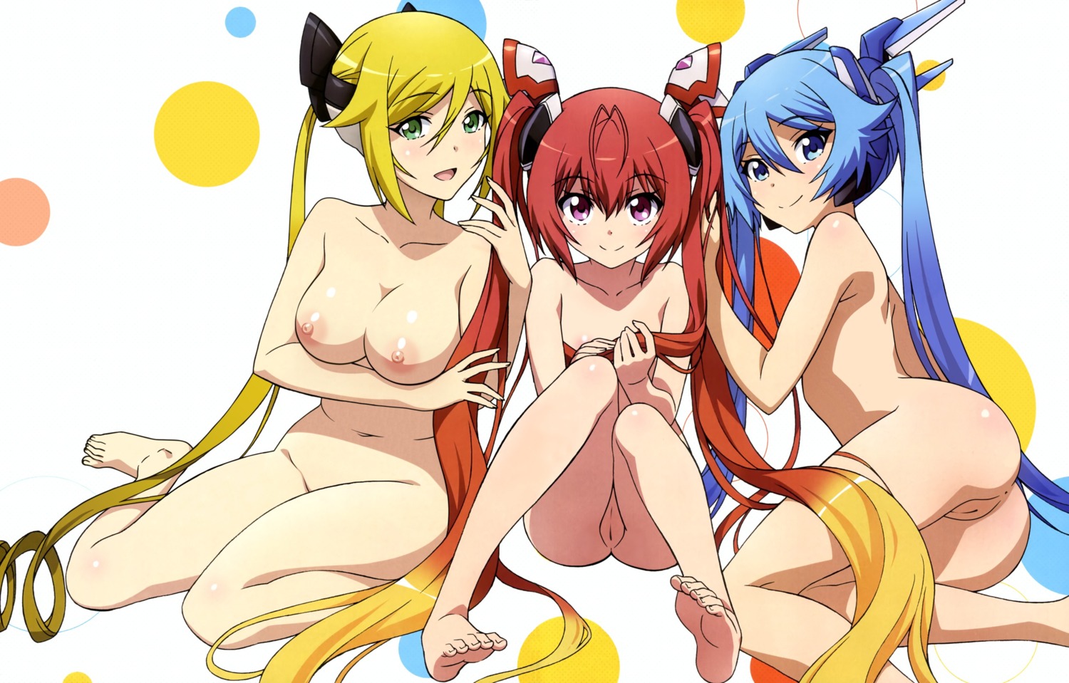 anus ass detexted feet genderswap mitsuka_souji morita_kazuaki naked nipples ore_twintail_ni_narimasu photoshop pussy shindou_erina tailblue tailred tailyellow tsube_aika