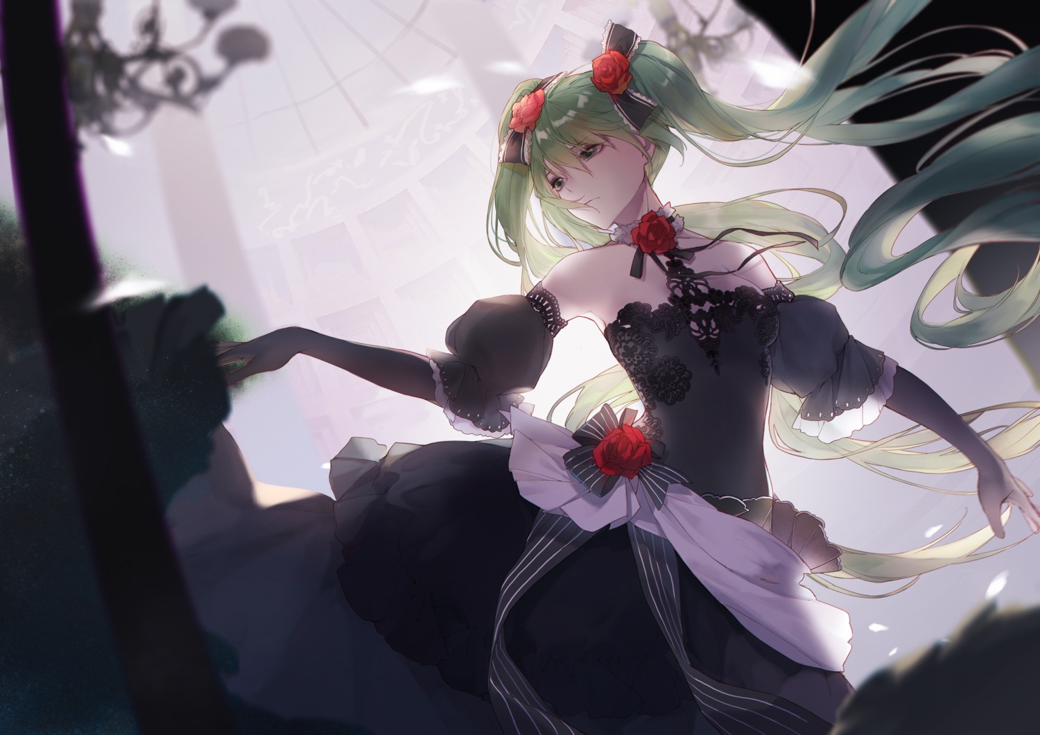 cantarella_(vocaloid) hatsune_miku skirt_lift slyvia vocaloid