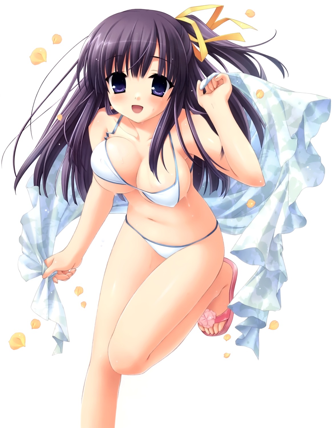 bikini cleavage erect_nipples kanekiyo_miwa swimsuits wet