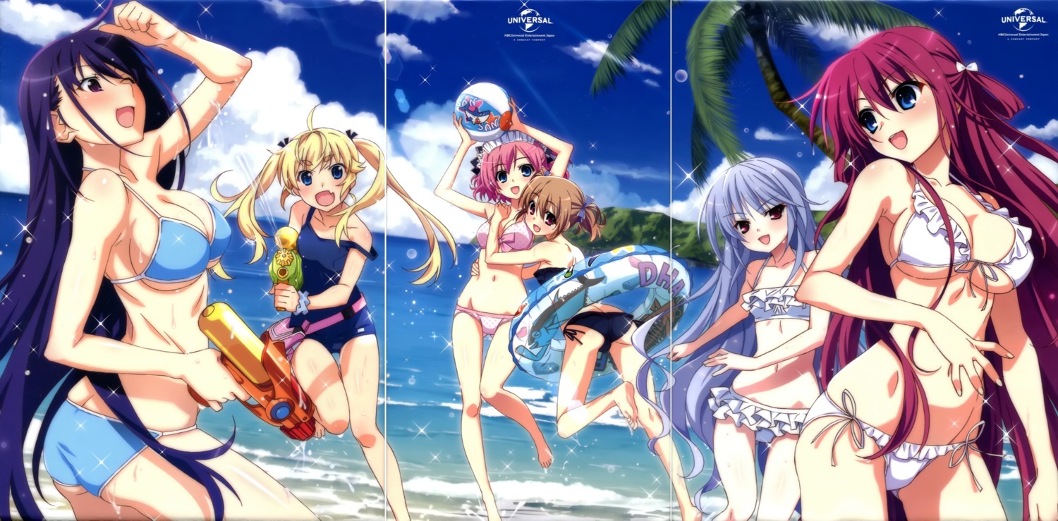 ass bikini cleavage fumio gap grisaia grisaia_no_kajitsu gun irisu_makina kazami_kazuki komine_sachi maid matsushima_michiru sakaki_yumiko school_swimsuit suou_amane swimsuits underboob watanabe_akio