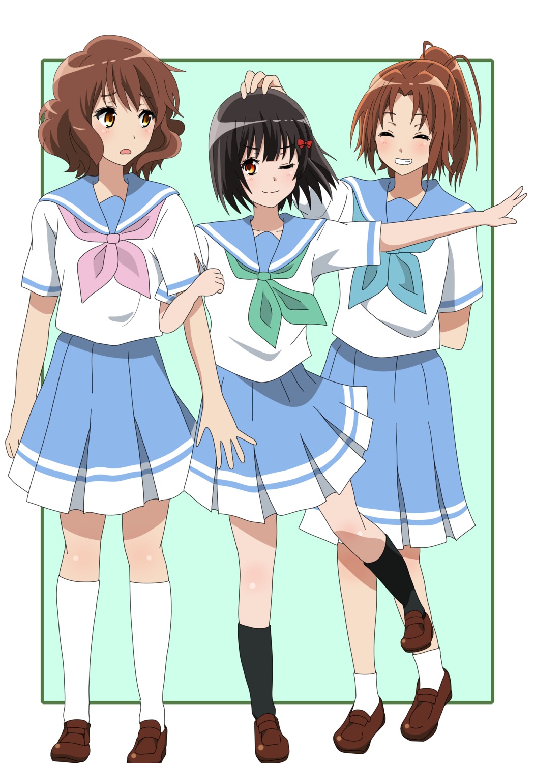 hibike!_euphonium hisaishi_kanade motomati nakagawa_natsuki oumae_kumiko seifuku