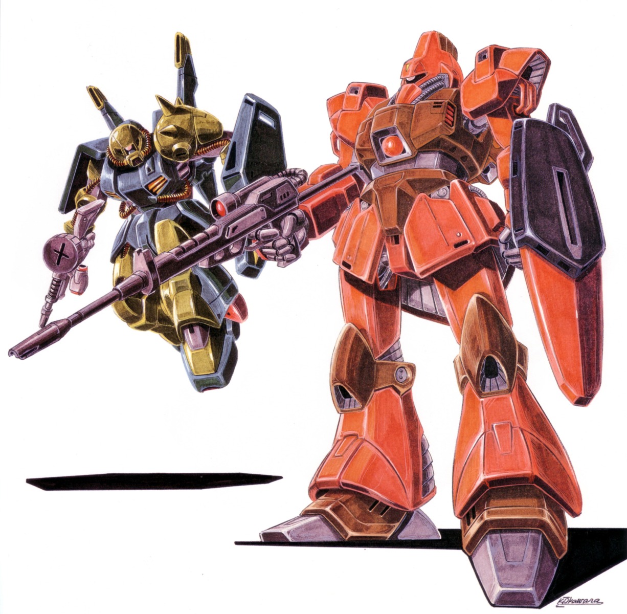 gundam hi_zack mecha okawara_kunio zeta_gundam