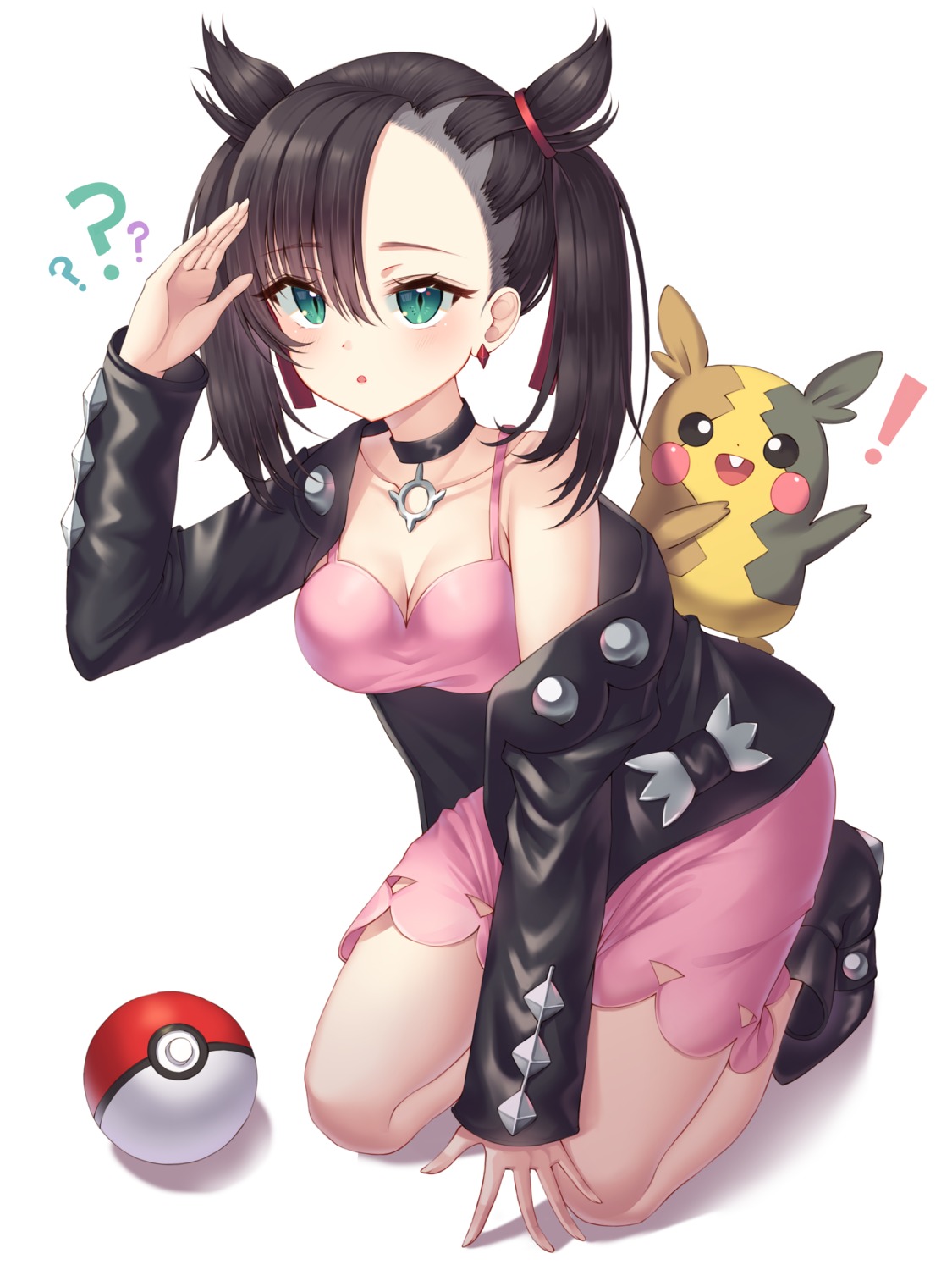 cleavage dress heels mary_(pokemon) morpeko now_(nowsicaa_) pokemon pokemon_swsh