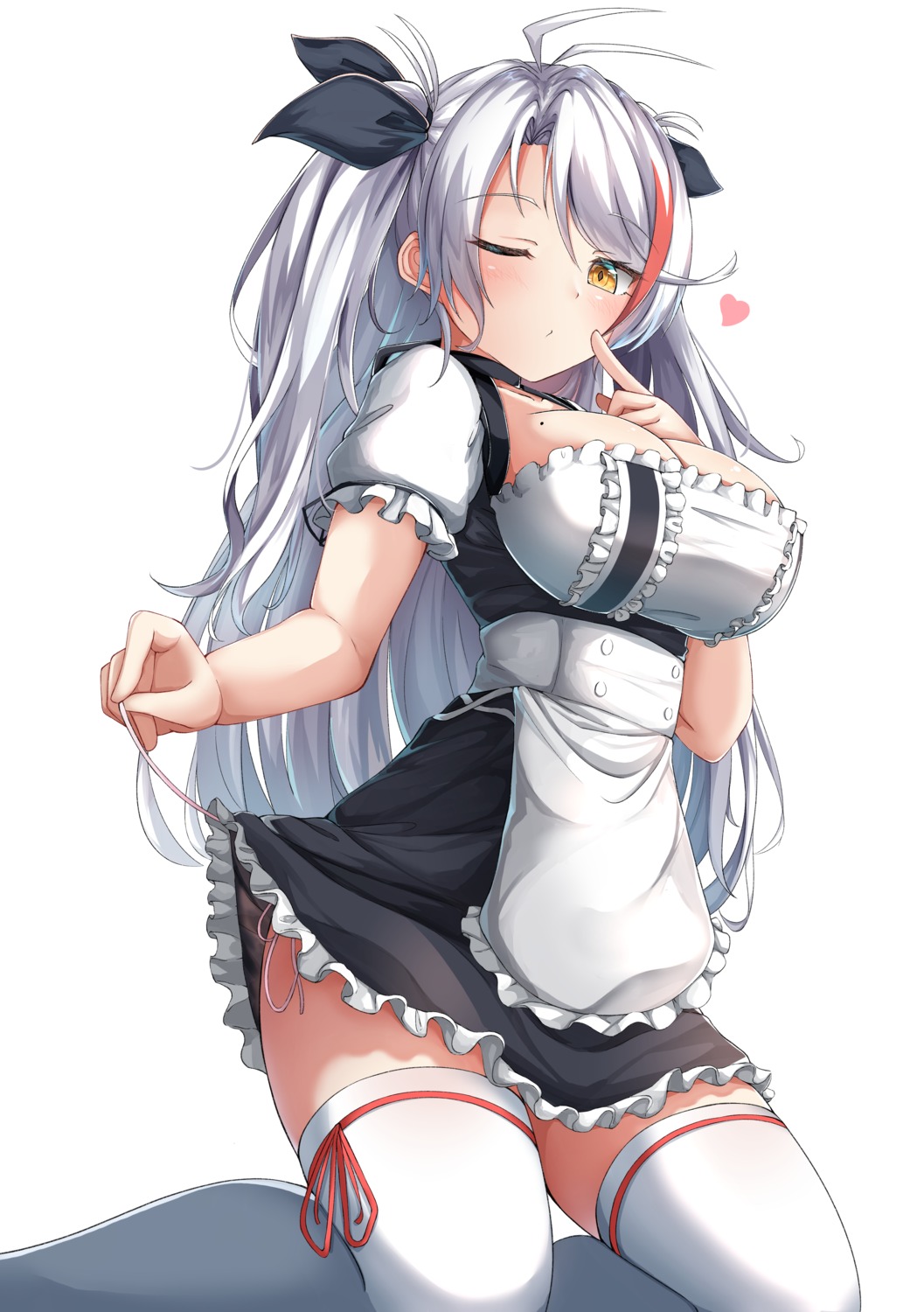 moyoron azur lane prinz eugen (azur lane) sirius (azur lane) cosplay maid  no bra pantsu skirt lift string panties thighhighs | #665823 | yande.re