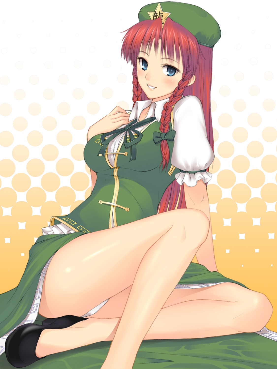 0726 hong_meiling pantsu touhou