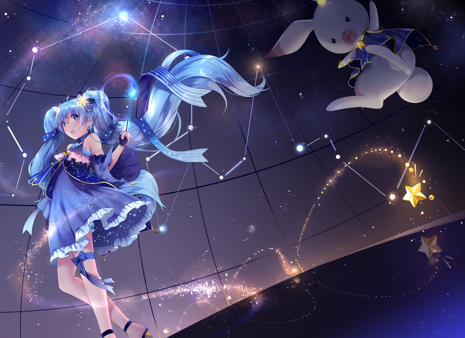 hatsune_miku hmniao vocaloid yuki_miku