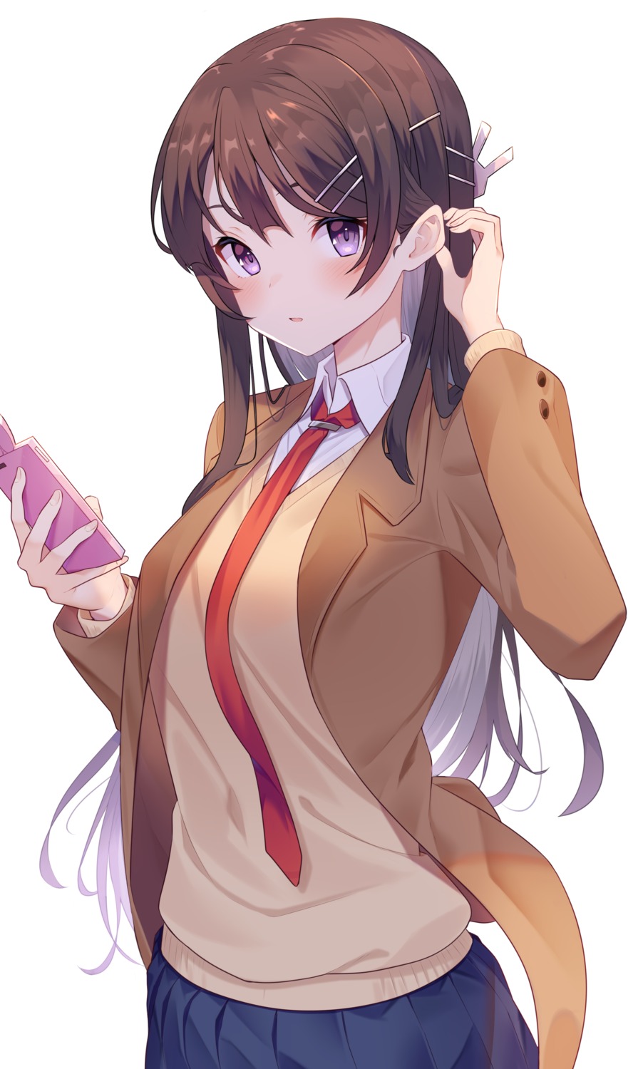 jun_(aousa0328) sakurajima_mai seifuku seishun_buta_yarou sweater