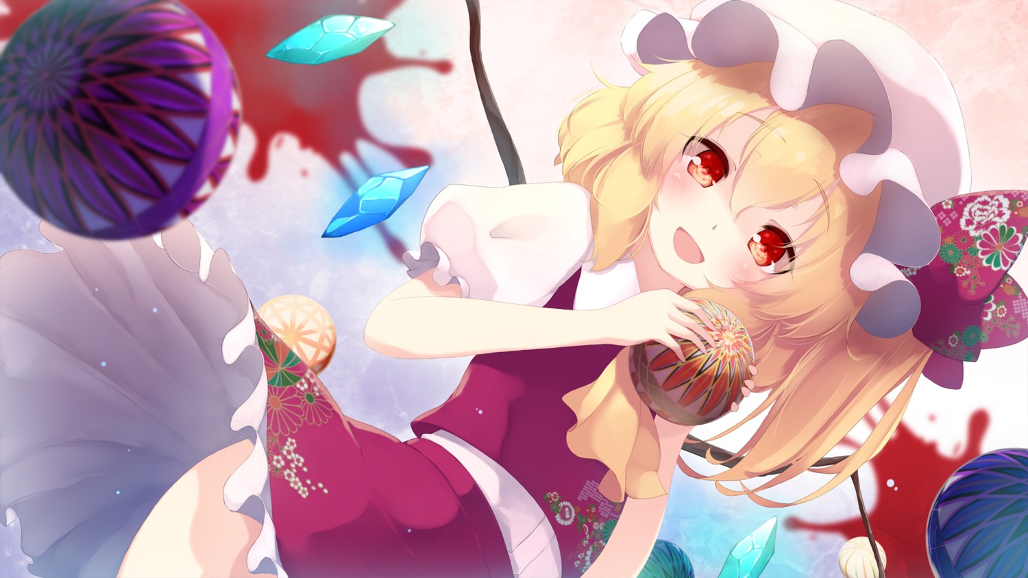 flandre_scarlet gengetsu_chihiro touhou wallpaper wings