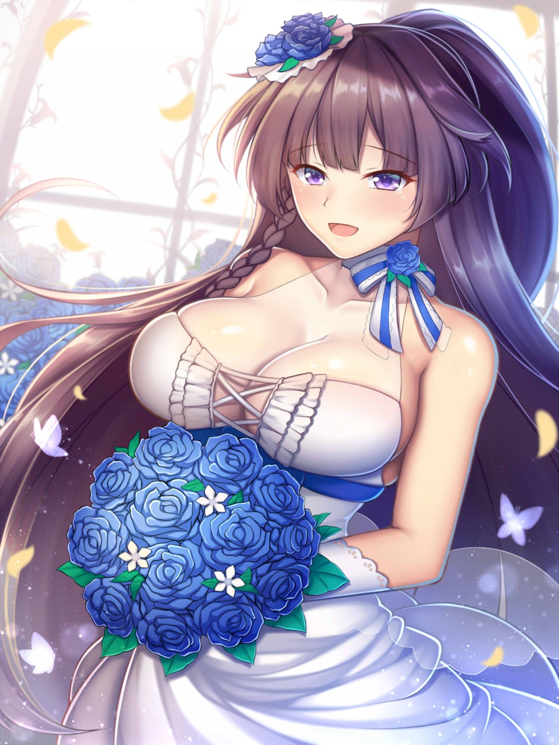 benghuai_xueyuan cleavage dress guardian-panda honkai_impact raiden_mei wedding_dress