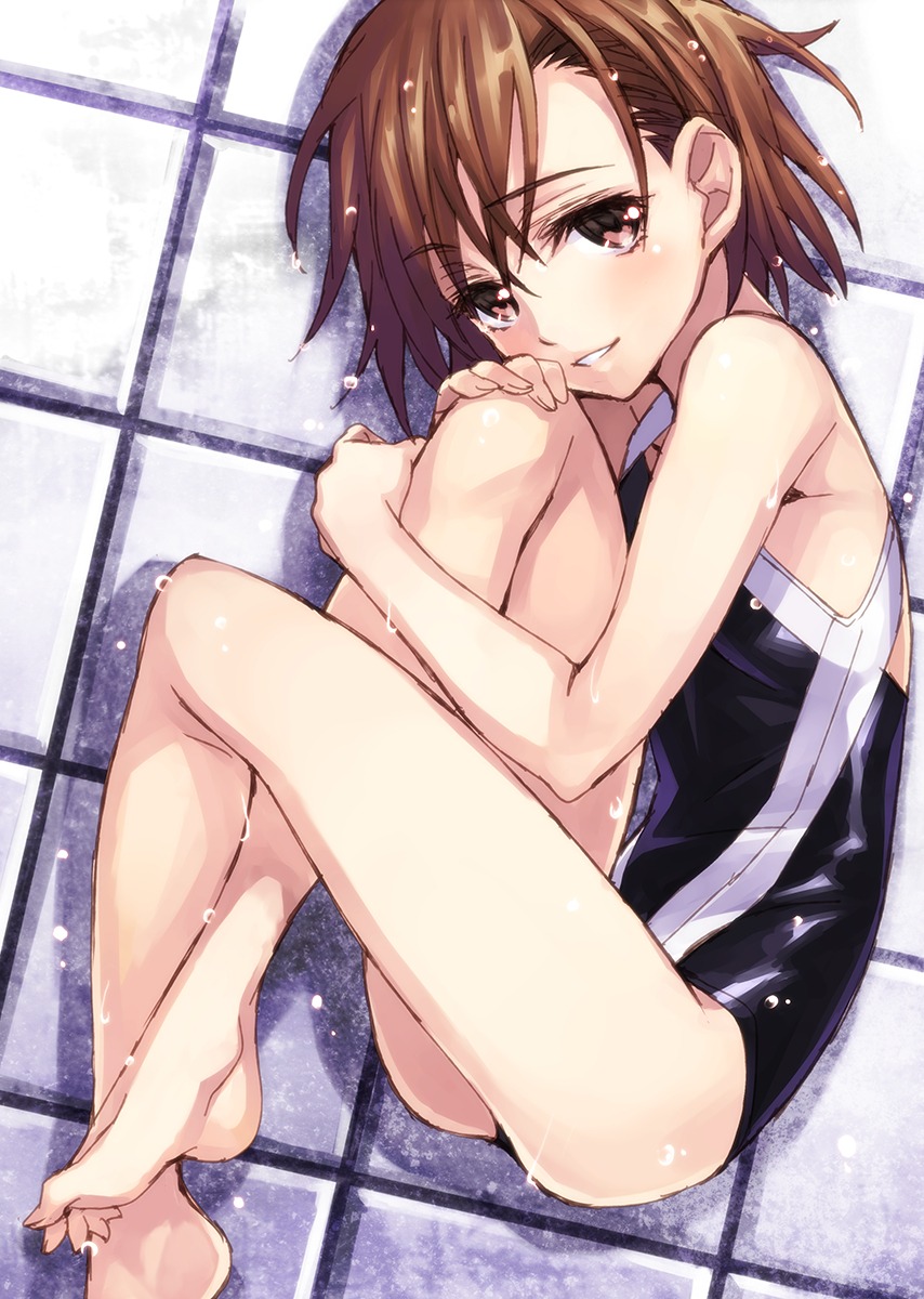 feet matsuryuu misaka_mikoto swimsuits to_aru_kagaku_no_railgun to_aru_majutsu_no_index