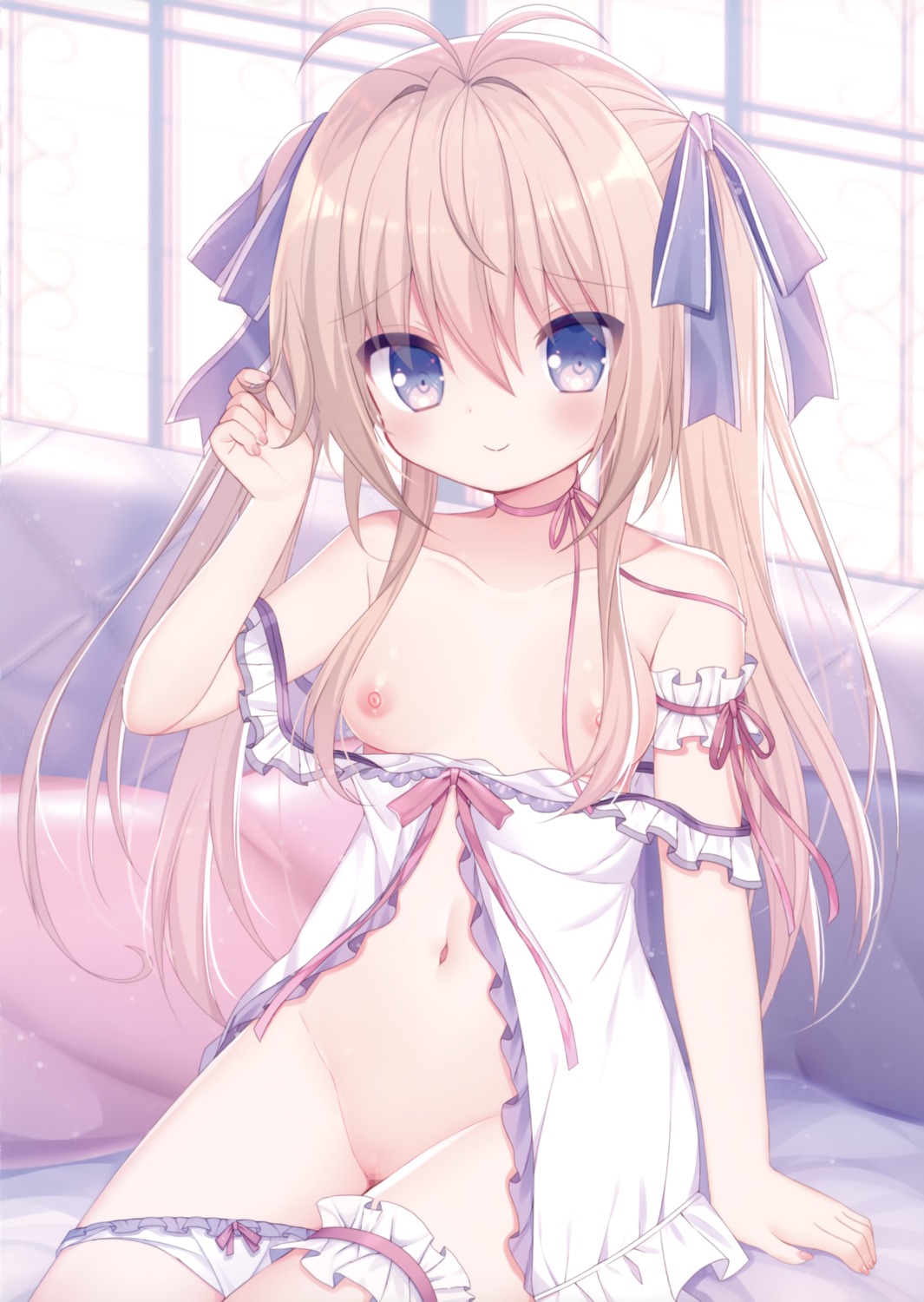 breasts censored garter loli nipples omimo panty_pull pussy