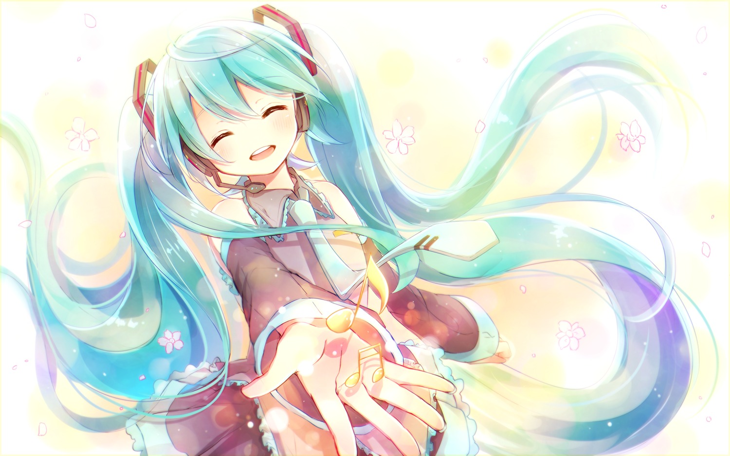 hatsune_miku headphones vocaloid yuirinex