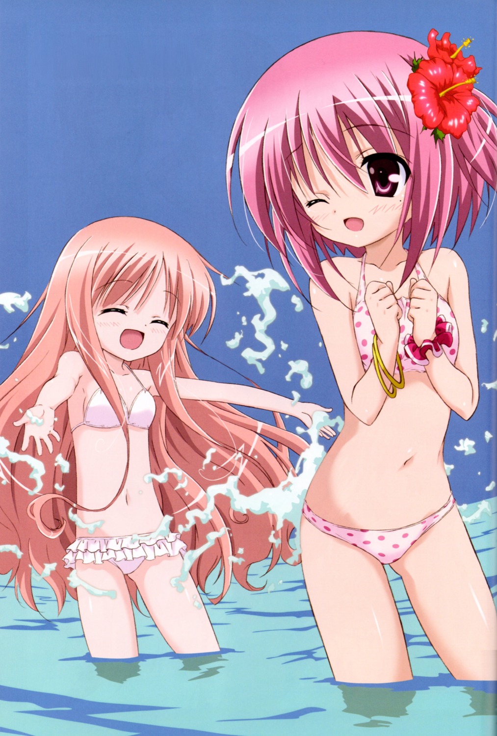 bikini hakamada_hinata loli minato_tomoka ro-kyu-bu! screening swimsuits