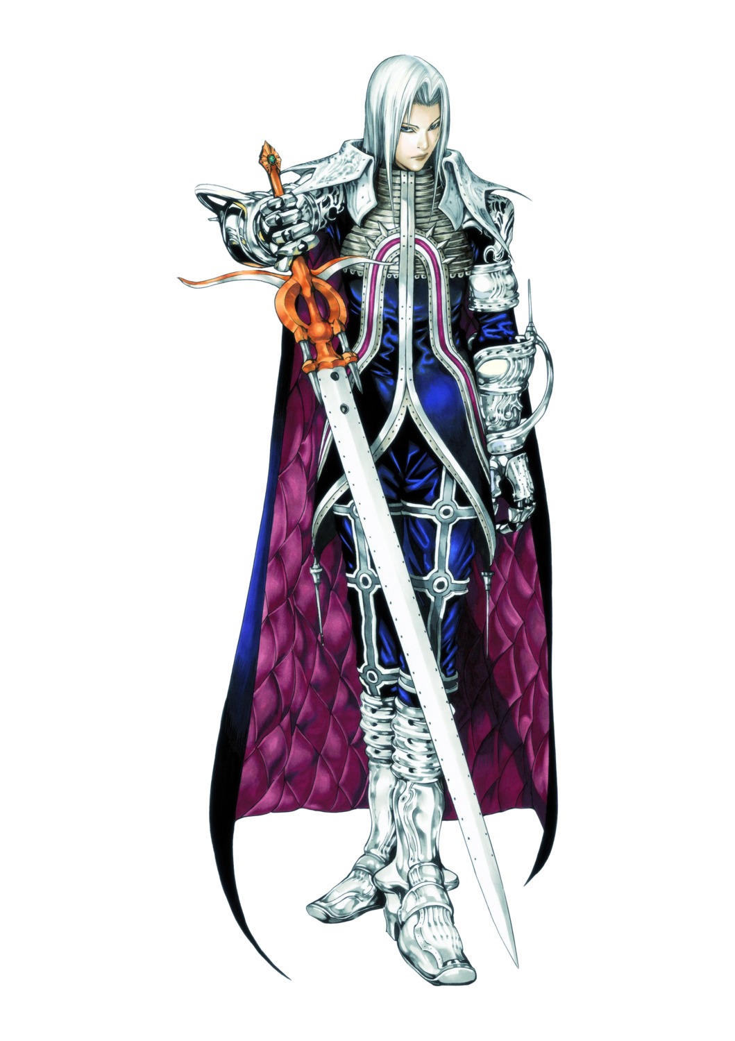 alucard_(castlevania) armor castlevania castlevania_judgment konami male obata_takeshi sword