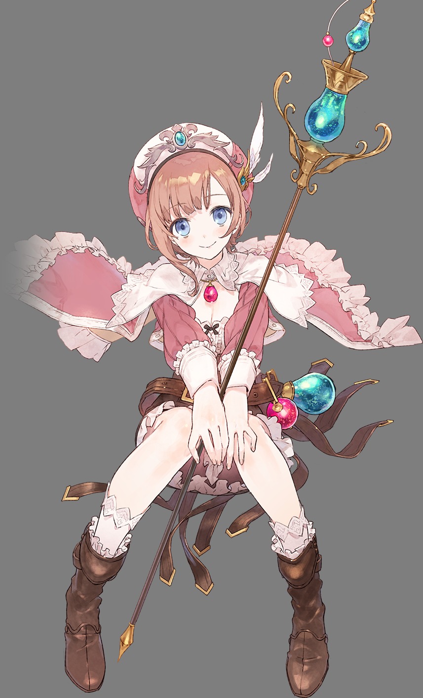 atelier atelier_nelke cleavage koei_tecmo noco rorolina_frixell transparent_png weapon