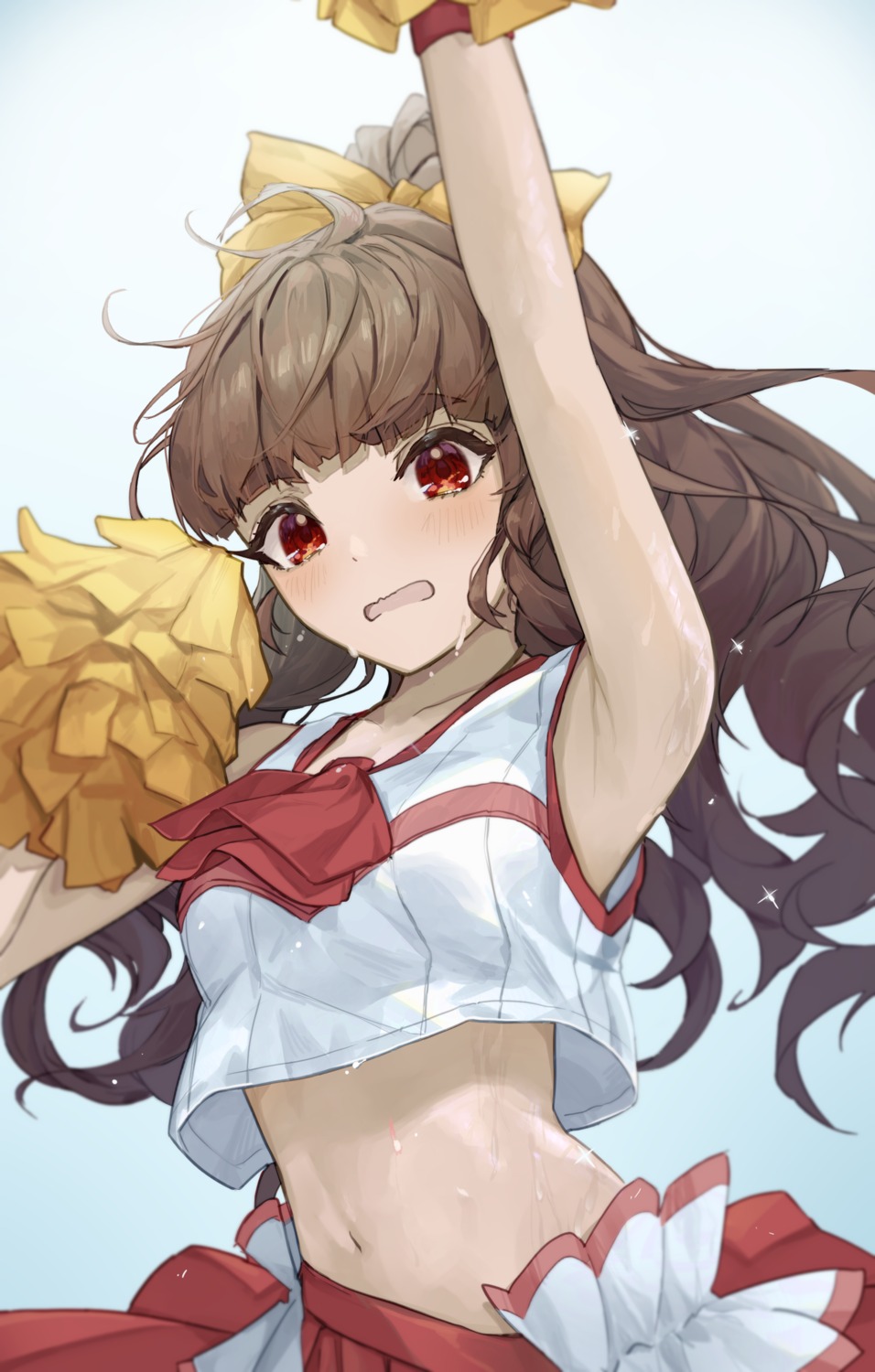 cheerleader kamiya_nao shino_sto the_idolm@ster the_idolm@ster_cinderella_girls wet