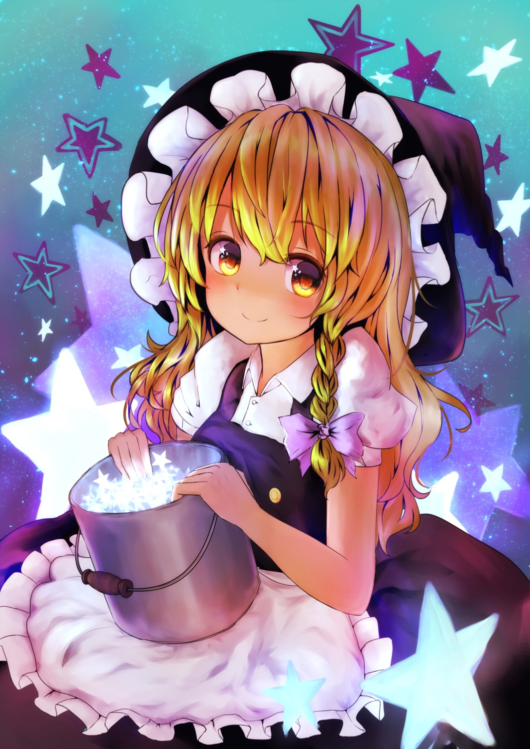 kirisame_marisa maid pyonsuke_(pyon2_mfg) touhou witch