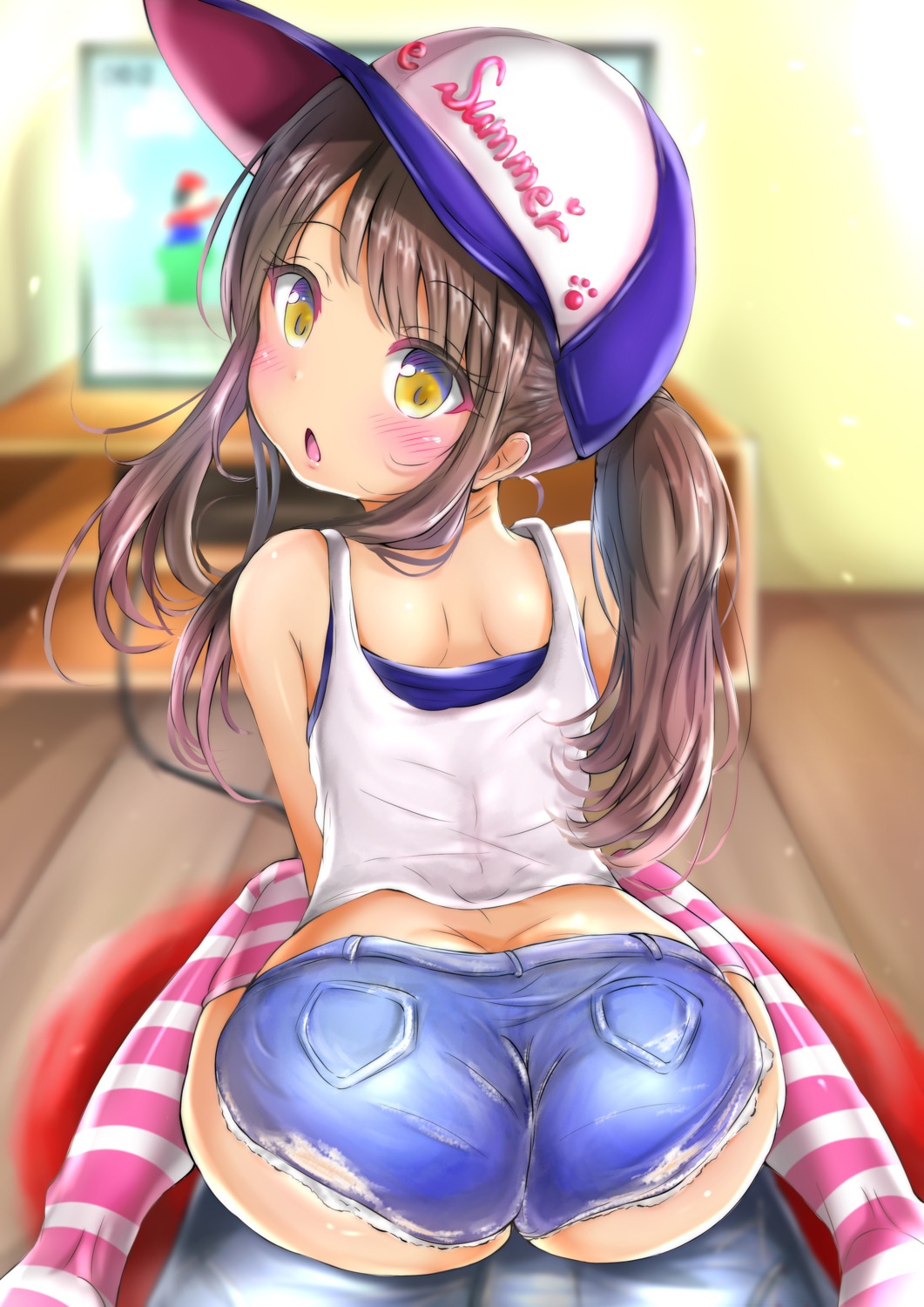 ass loli ninyo_(user_pddg5877) thighhighs torn_clothes