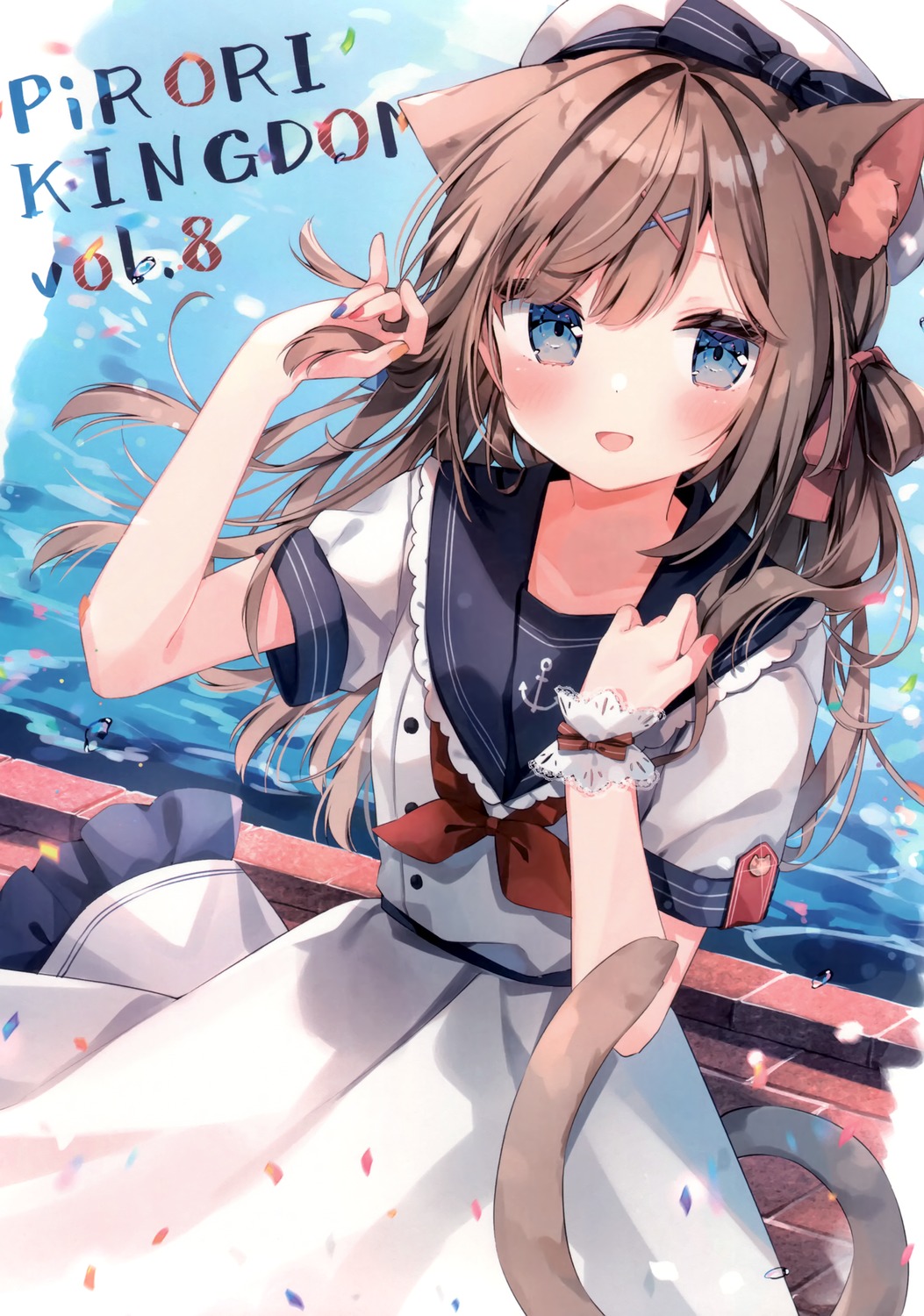 animal_ears nekomimi pirori_kingdom pirorikin seifuku tail