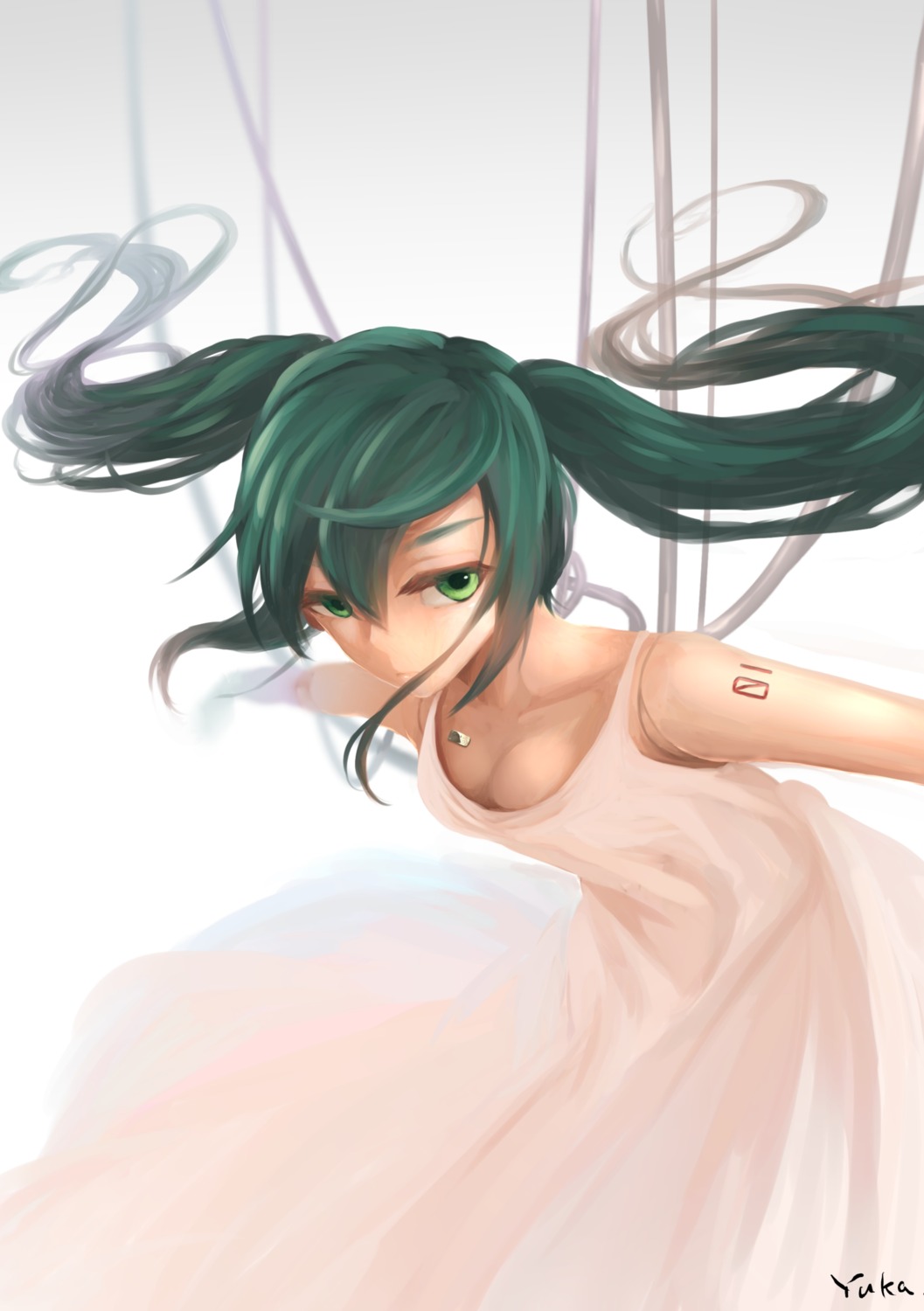 cleavage dress hatsune_miku tagme vocaloid