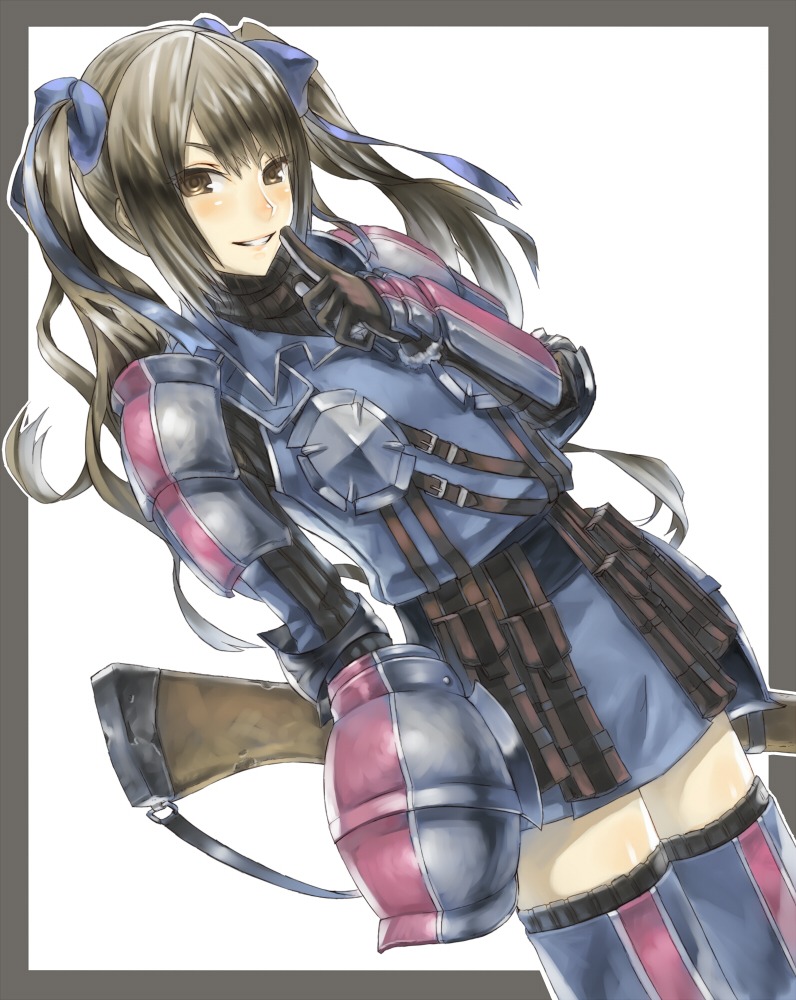 2d 4hands armor edy_nelson gun thighhighs uniform valkyria_chronicles