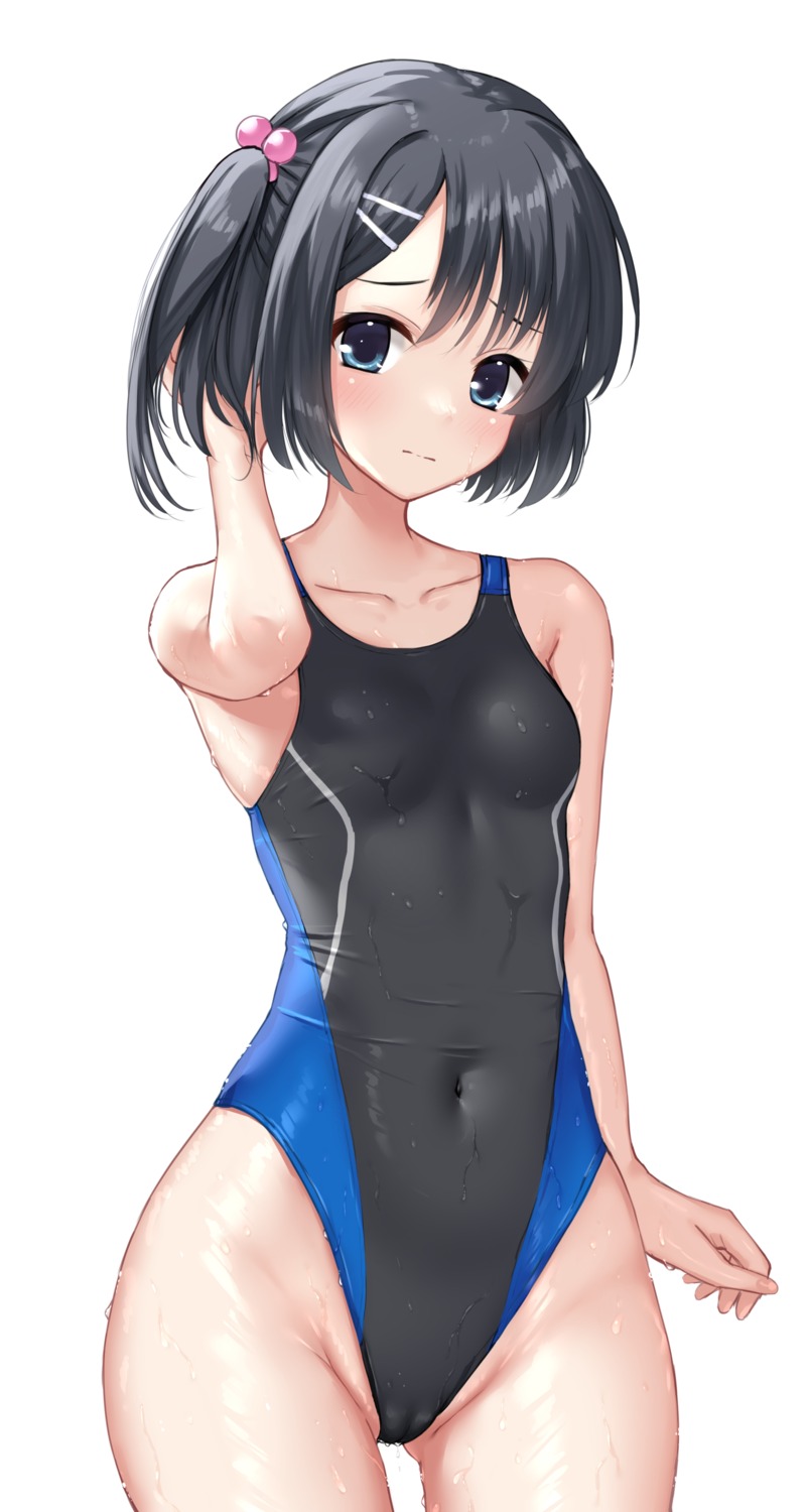 cameltoe dracu-riot! mera_azusa ncontrail_(mgax7527) swimsuits wet