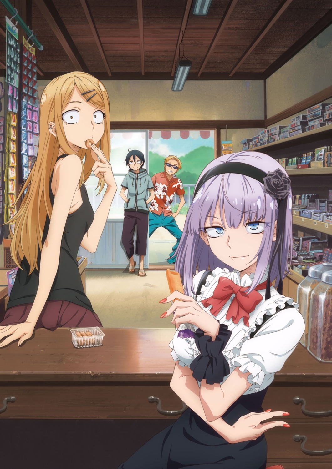 dagashi_kashi digital_version endou_saya_(dagashi_kashi) endou_tou megane shidare_hotaru shikada_kokonotsu