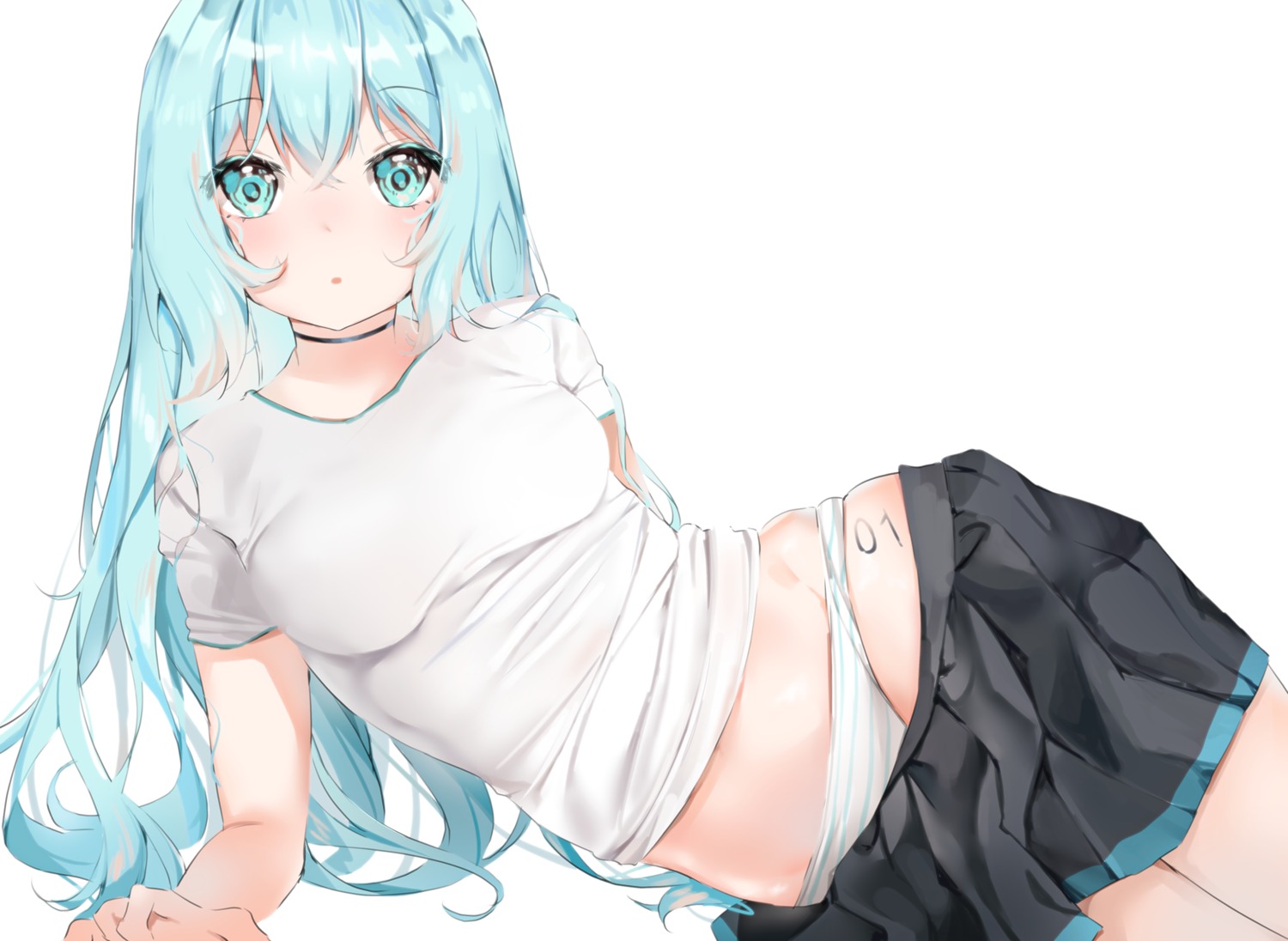 hatsune_miku nakony pantsu shimapan tattoo vocaloid