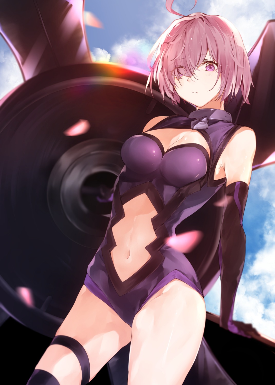 cleavage fate/grand_order garter hplay leotard mash_kyrielight