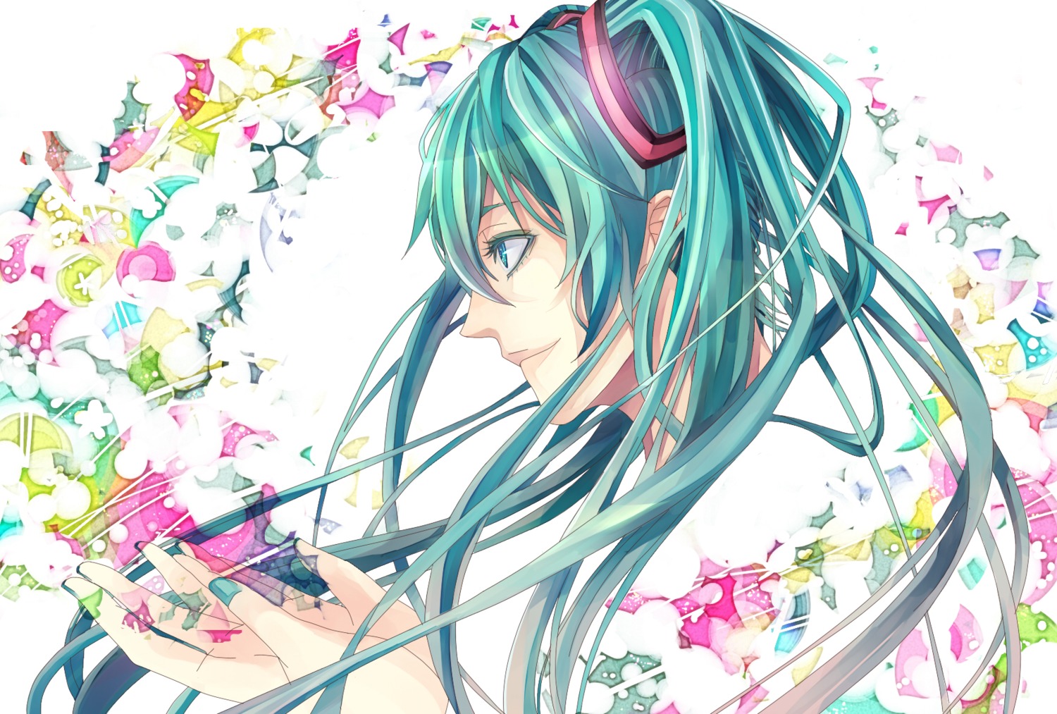 hatsune_miku maeashi vocaloid