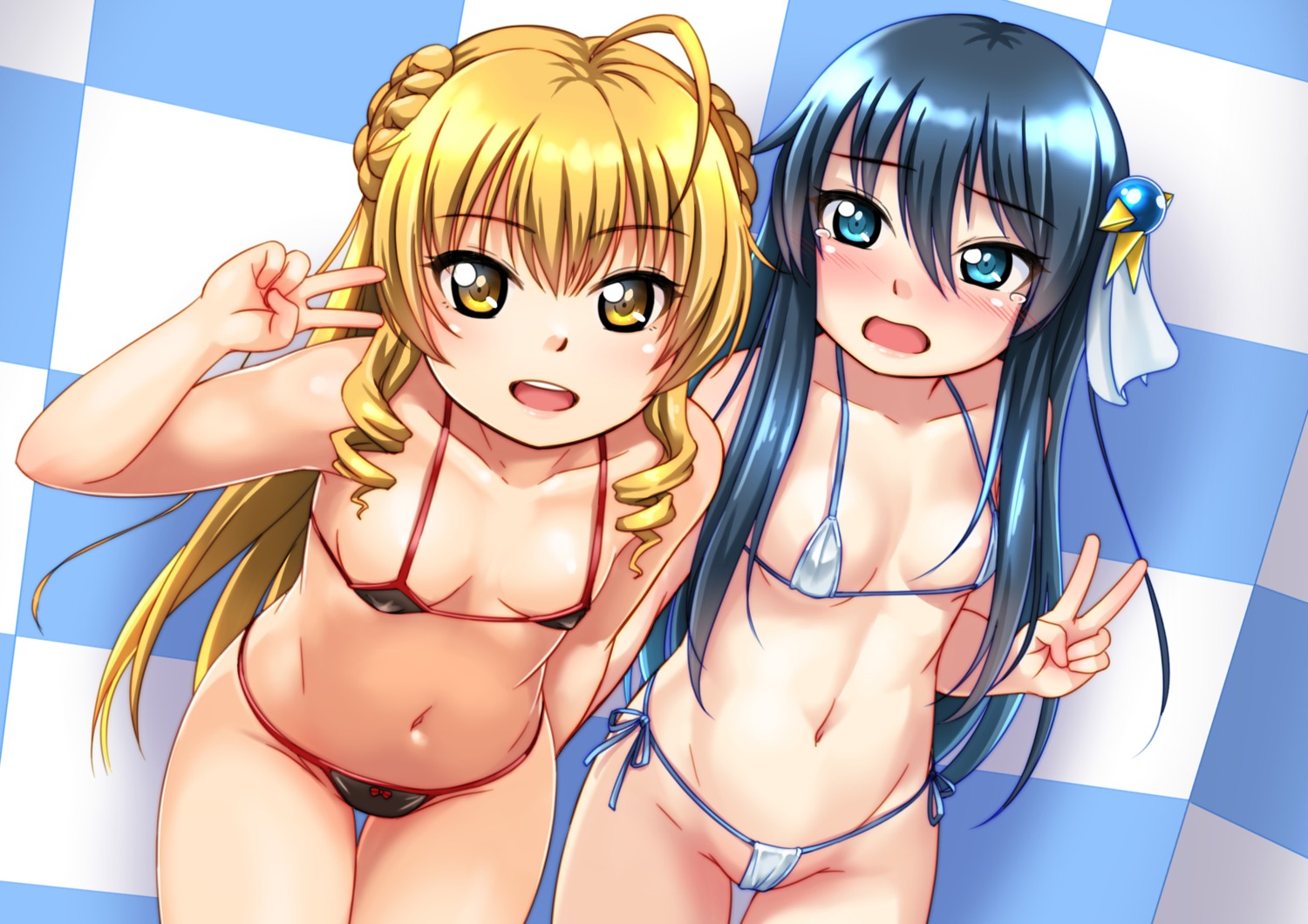 bikini cameltoe erect_nipples jakelian loli swimsuits