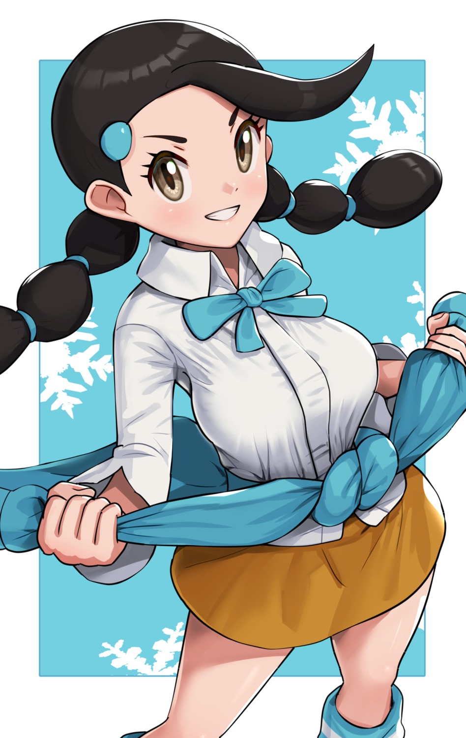 gonzarez pokemon pokemon_bdsp pokemon_dppt seifuku suzuna_(pokemon) sweater