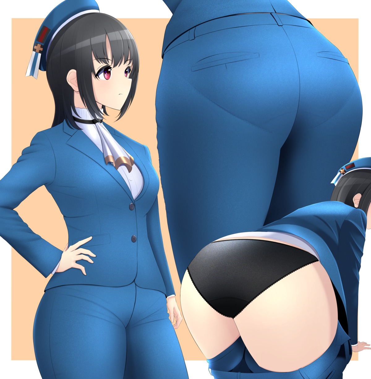 ass kantai_collection nokonoko pantsu takao_(kancolle) uniform