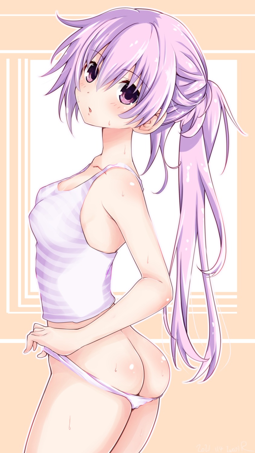 ass choujigen_game_neptune erect_nipples iwasi-r nepgear pantsu panty_pull undressing