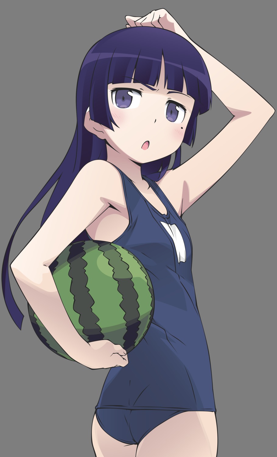 gokou_ruri kanzaki_hiro ore_no_imouto_ga_konnani_kawaii_wake_ga_nai school_swimsuit swimsuits transparent_png vector_trace