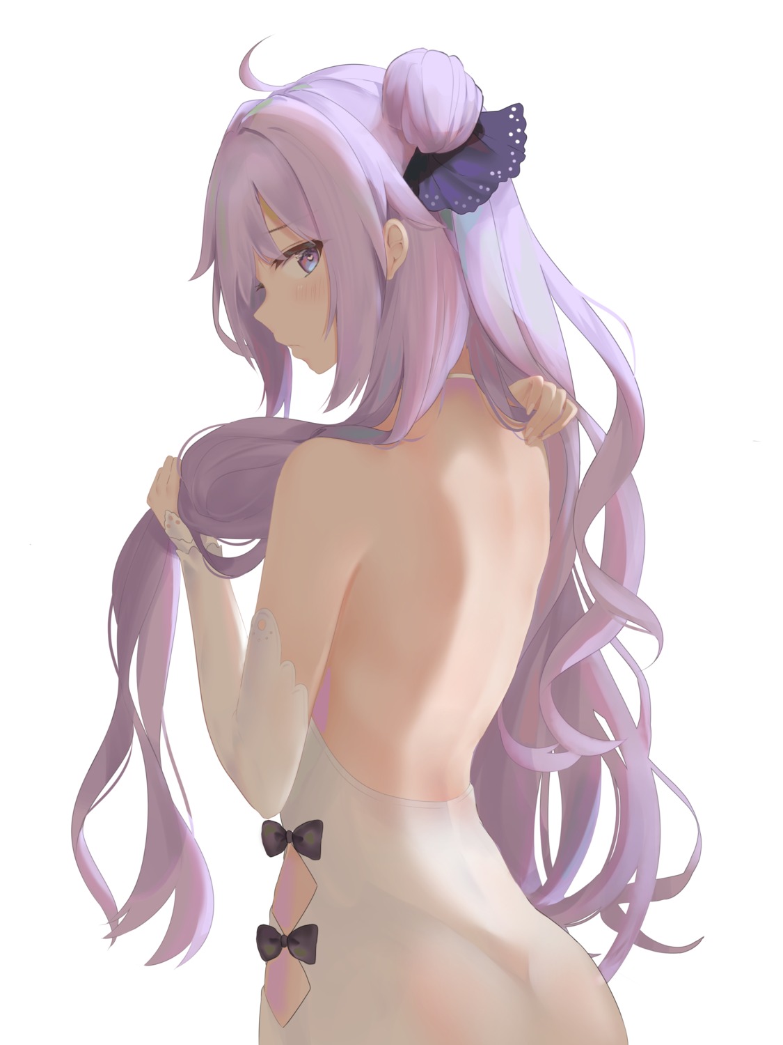 ass azur_lane dress no_bra nopan ru_zhai see_through unicorn_(azur_lane)