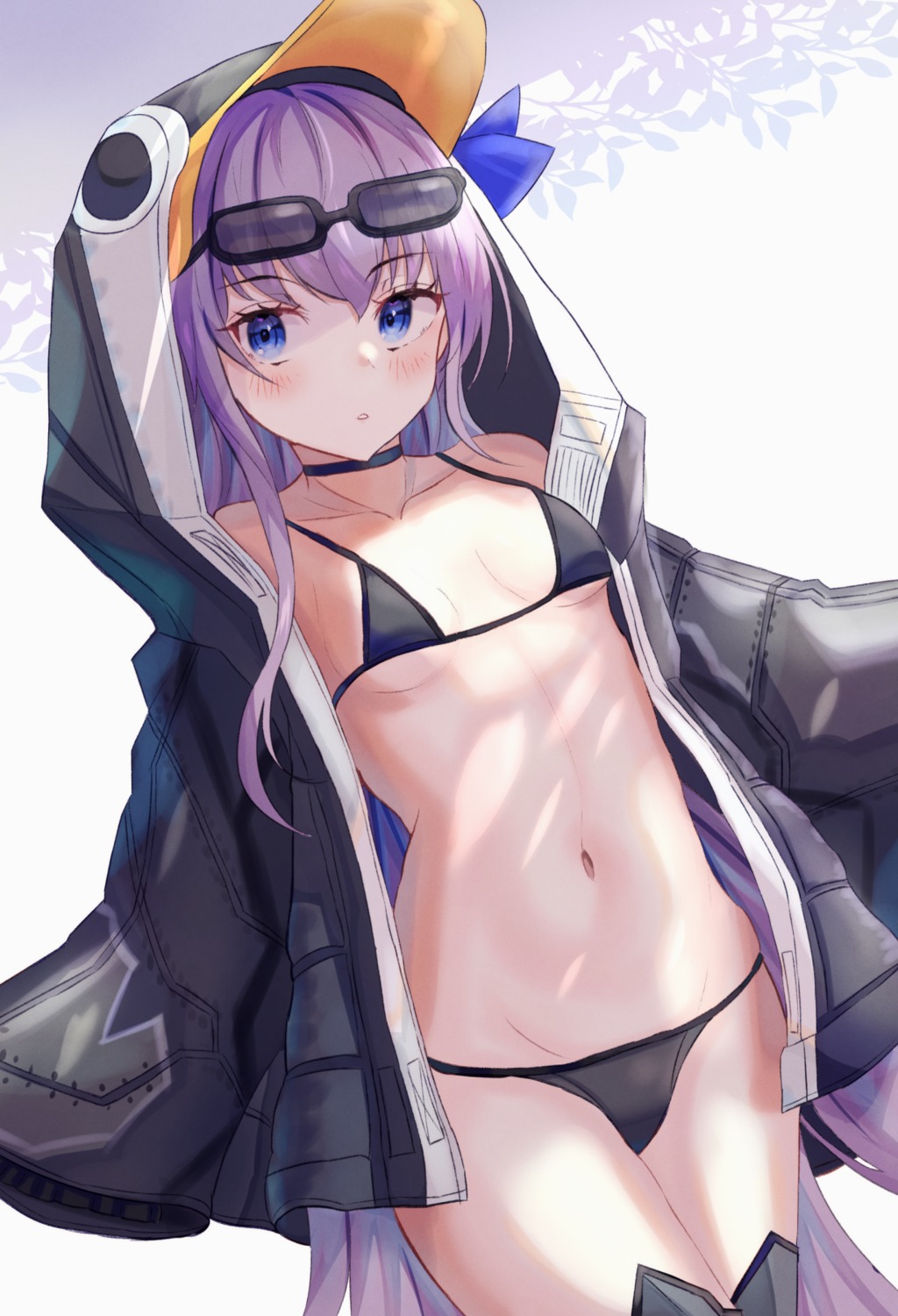 bikini fate/grand_order megane meltryllis open_shirt panipo penguin swimsuits thighhighs