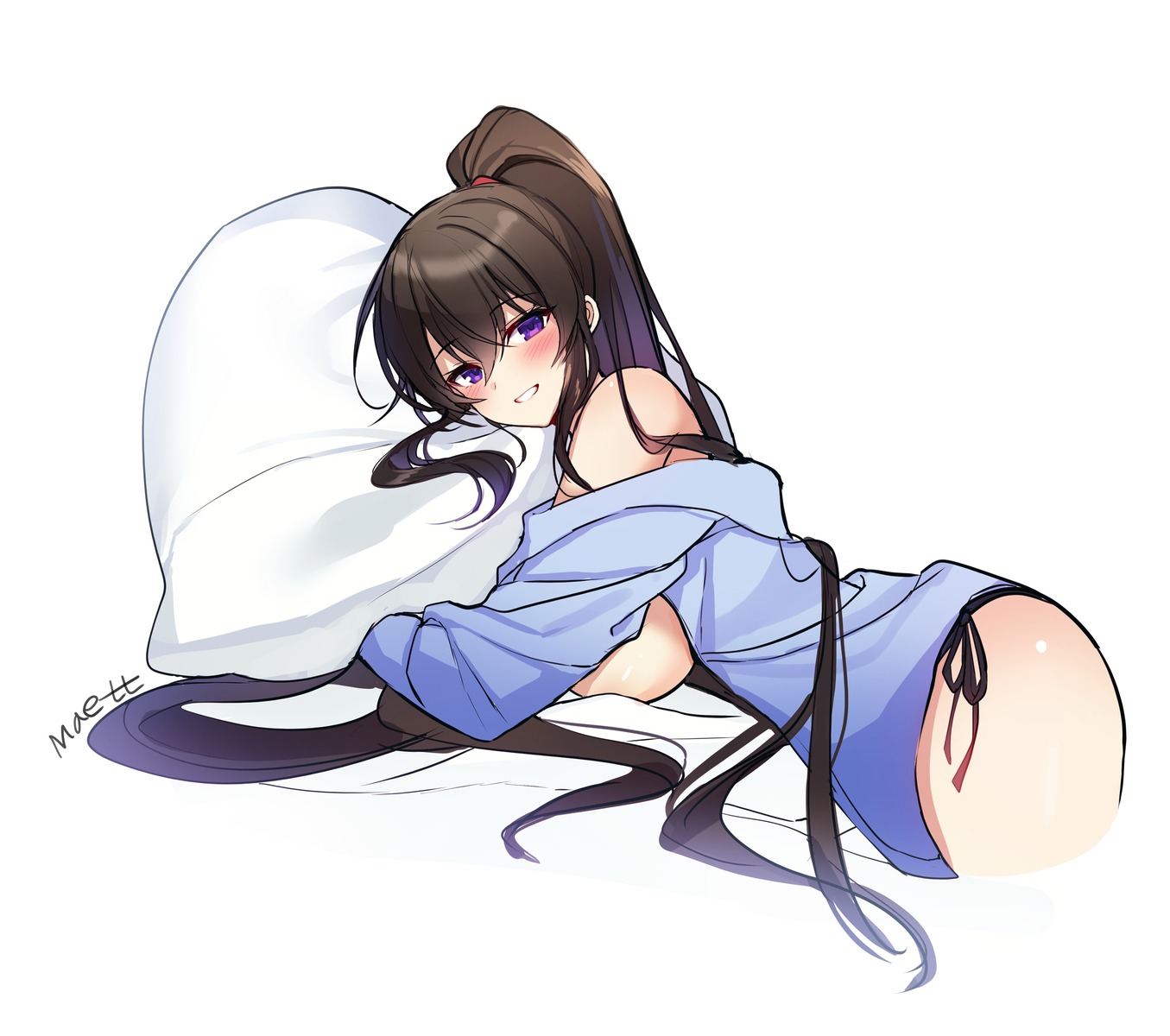 breasts maett no_bra pantsu sketch string_panties