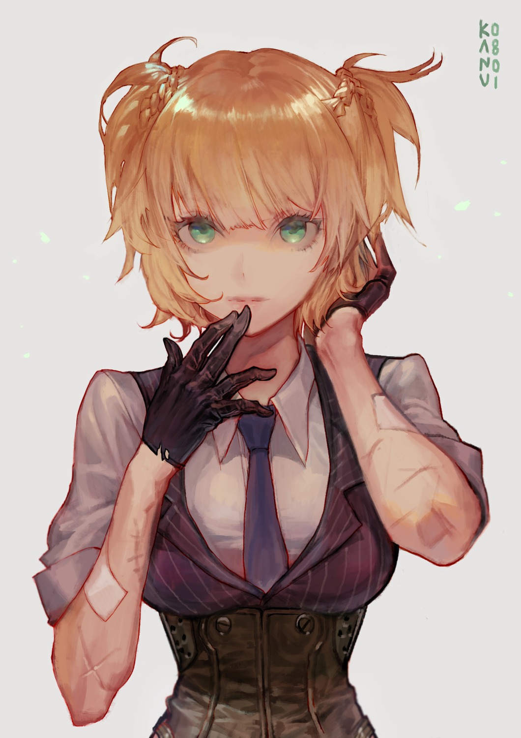 bandaid girls_frontline kanu_(kanu_0001) welrod_mk2_(girls_frontline)