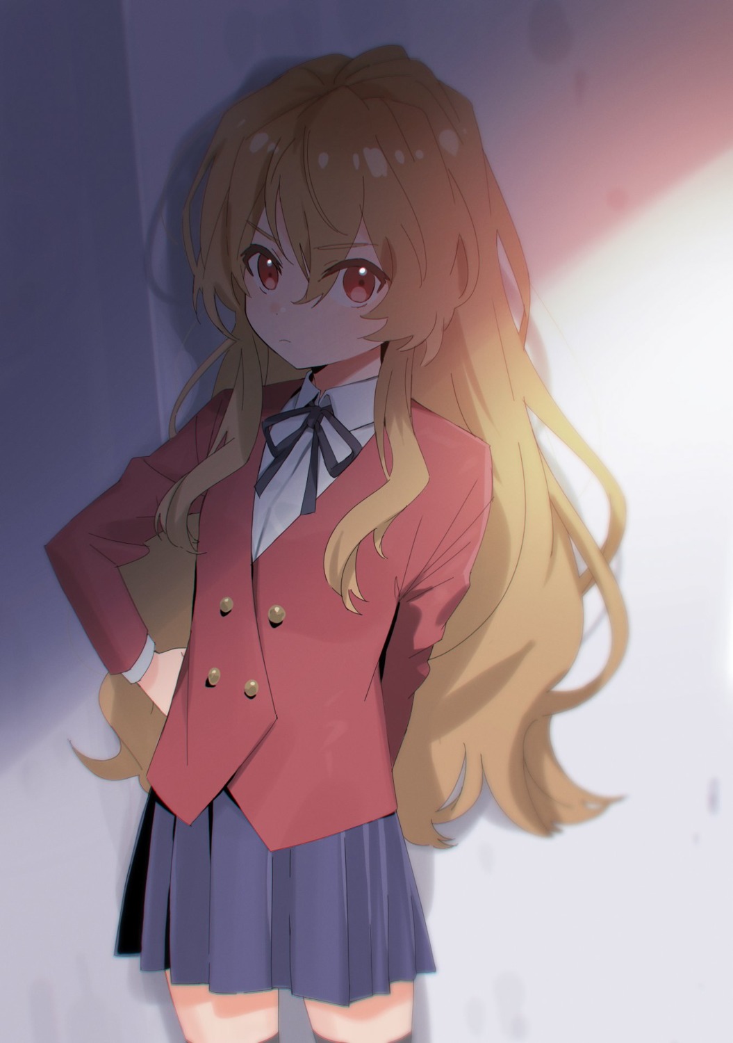 aisaka_taiga nshi00 seifuku thighhighs toradora!